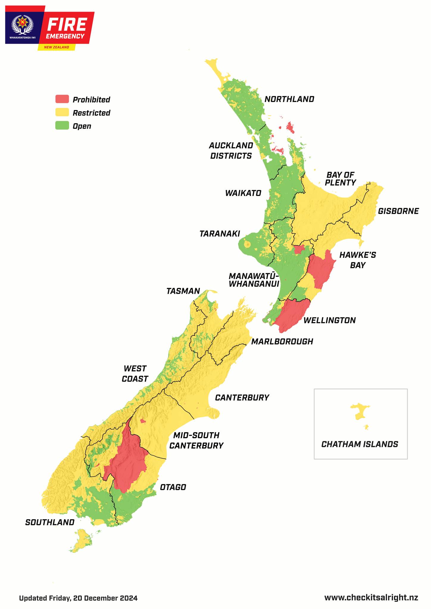 Fire - This map shows the fire season status as of 9am 20/12/2024 ...