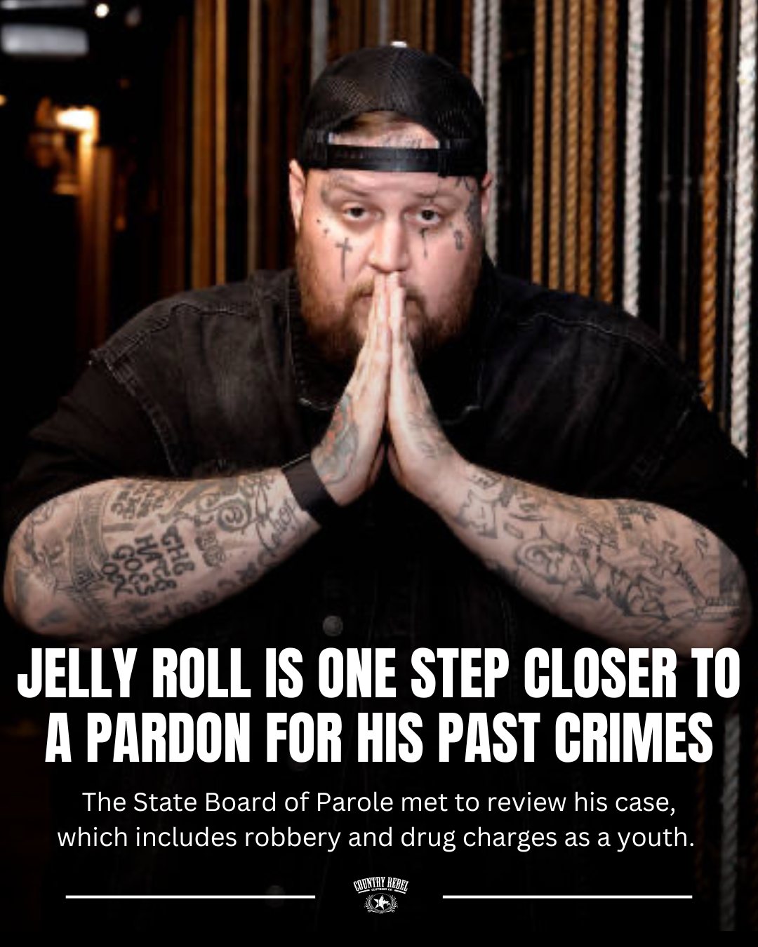 Country - Jelly Roll's criminal record has created barriers when traveling and booking shows ...