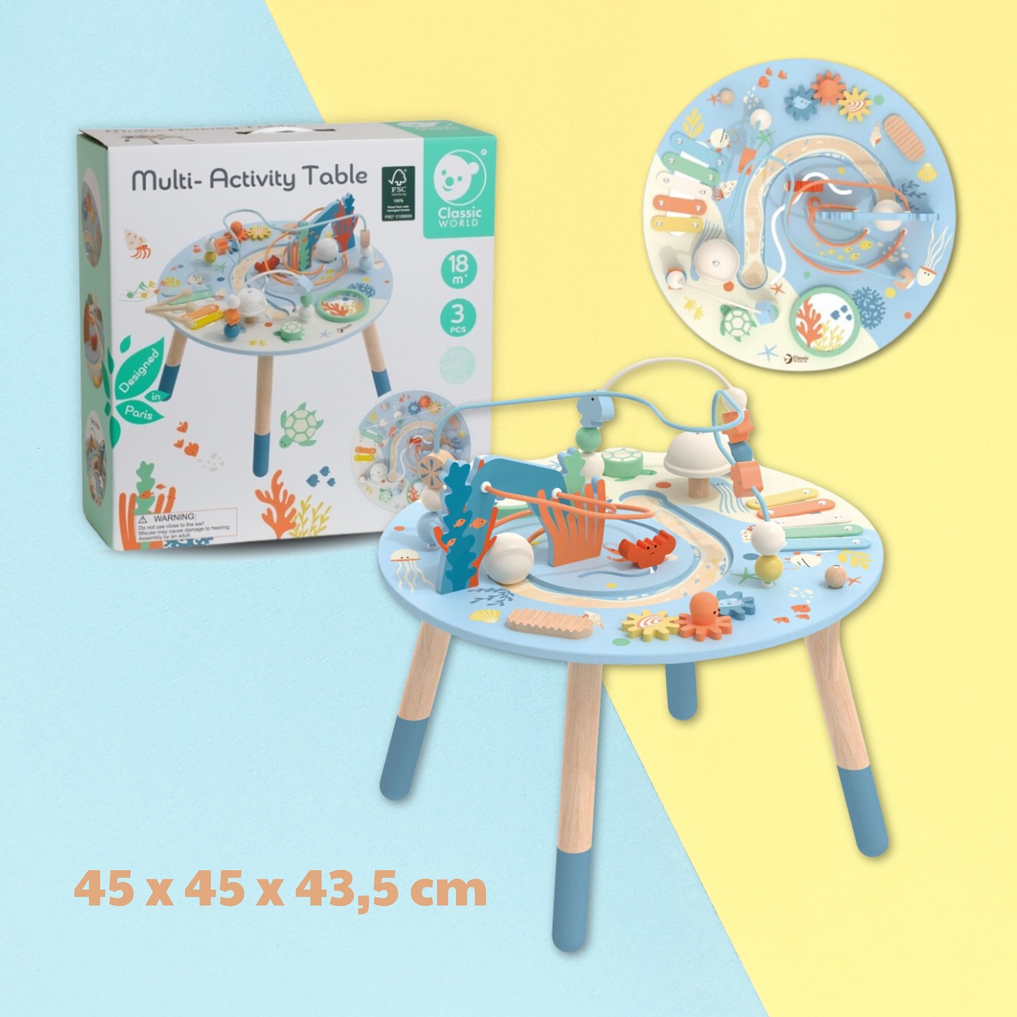 Introducing the Classic World Multi Activity Table! Packed with 