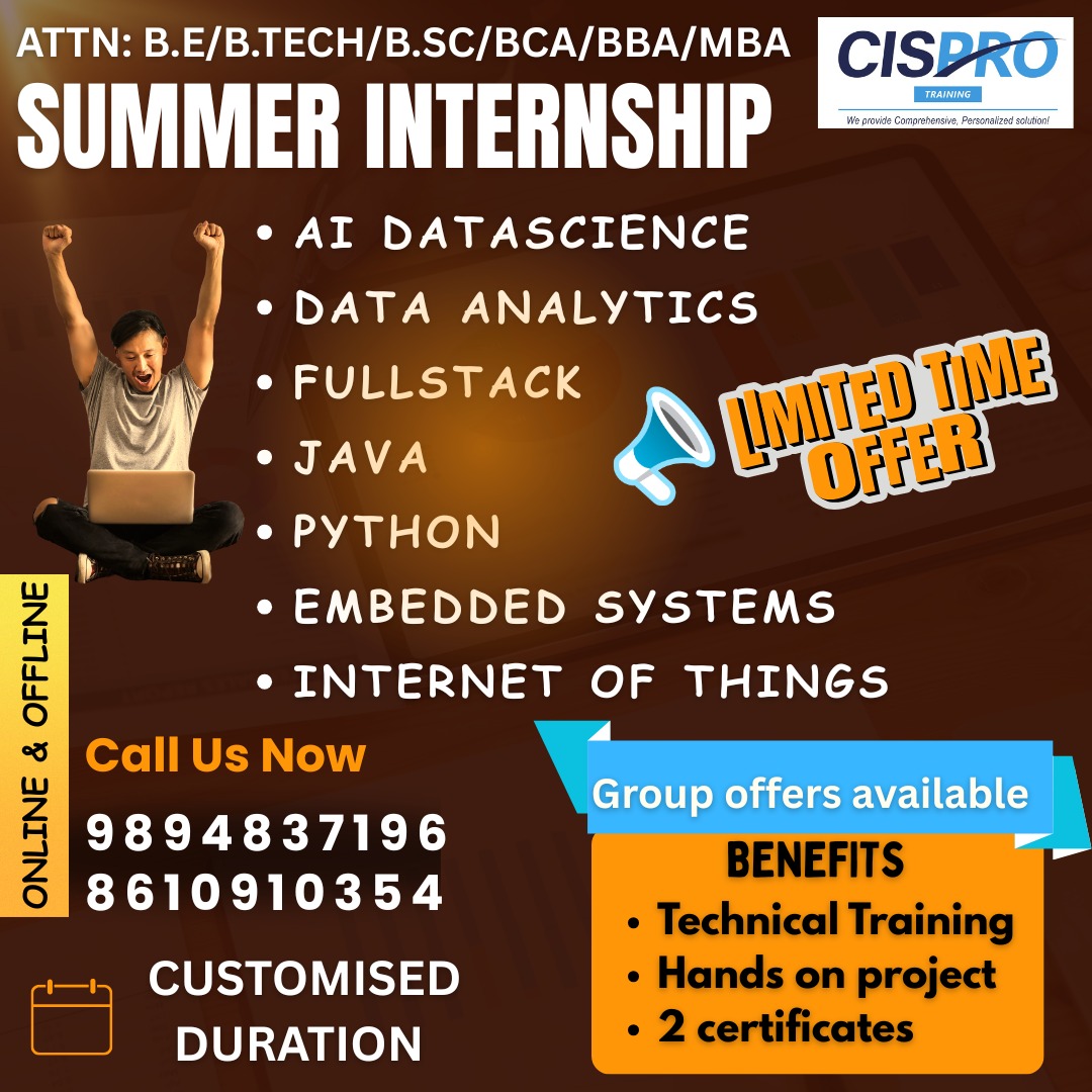 Cispro - 🔥Summer Internship 2025 is Here! 🔥 Kickstart your career with ...