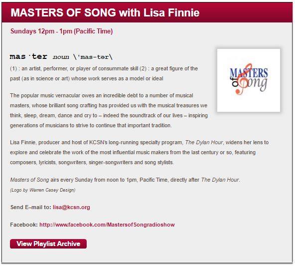 Masters of Song - radio show