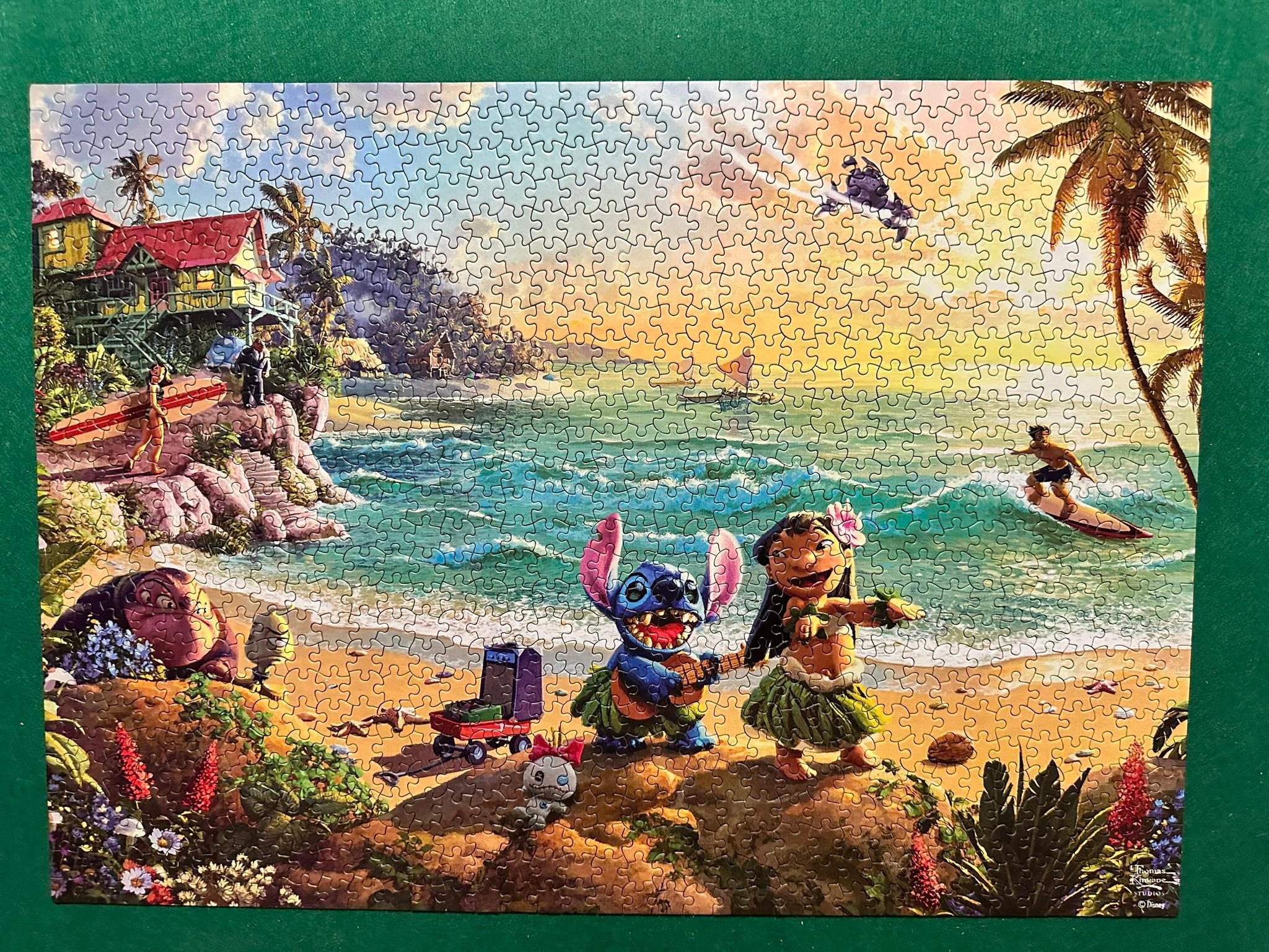 Ceaco Lilo & Stitch 1000-Piece Puzzle – Disney Thomas Kinkade Art