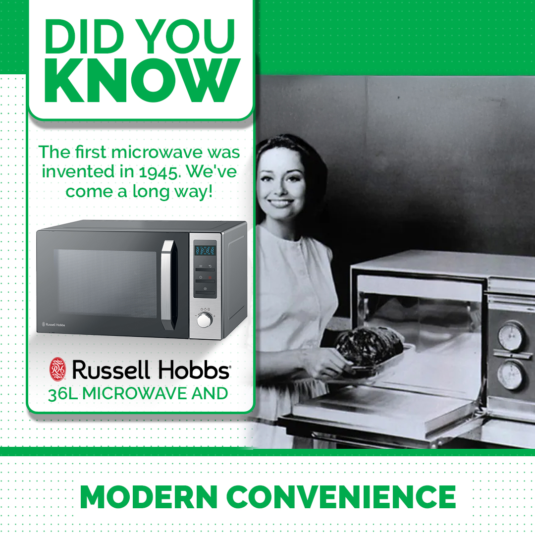Beares - Did you know? The first microwave was invented in 1945. We've ...