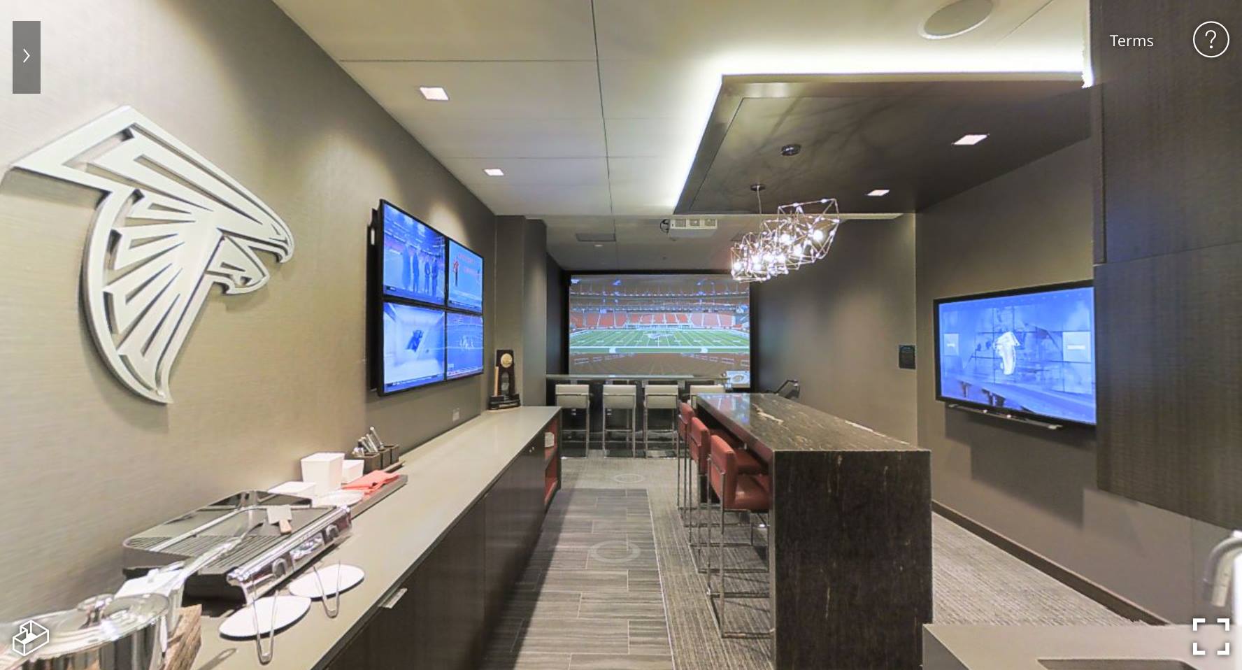 Mercedes Benz Stadium Suite Mock Ups And Views Of The Field At Mercedes Benz Stadium Mbstadium Explore Http Atlfal Co Nz 1obuwah Facebook