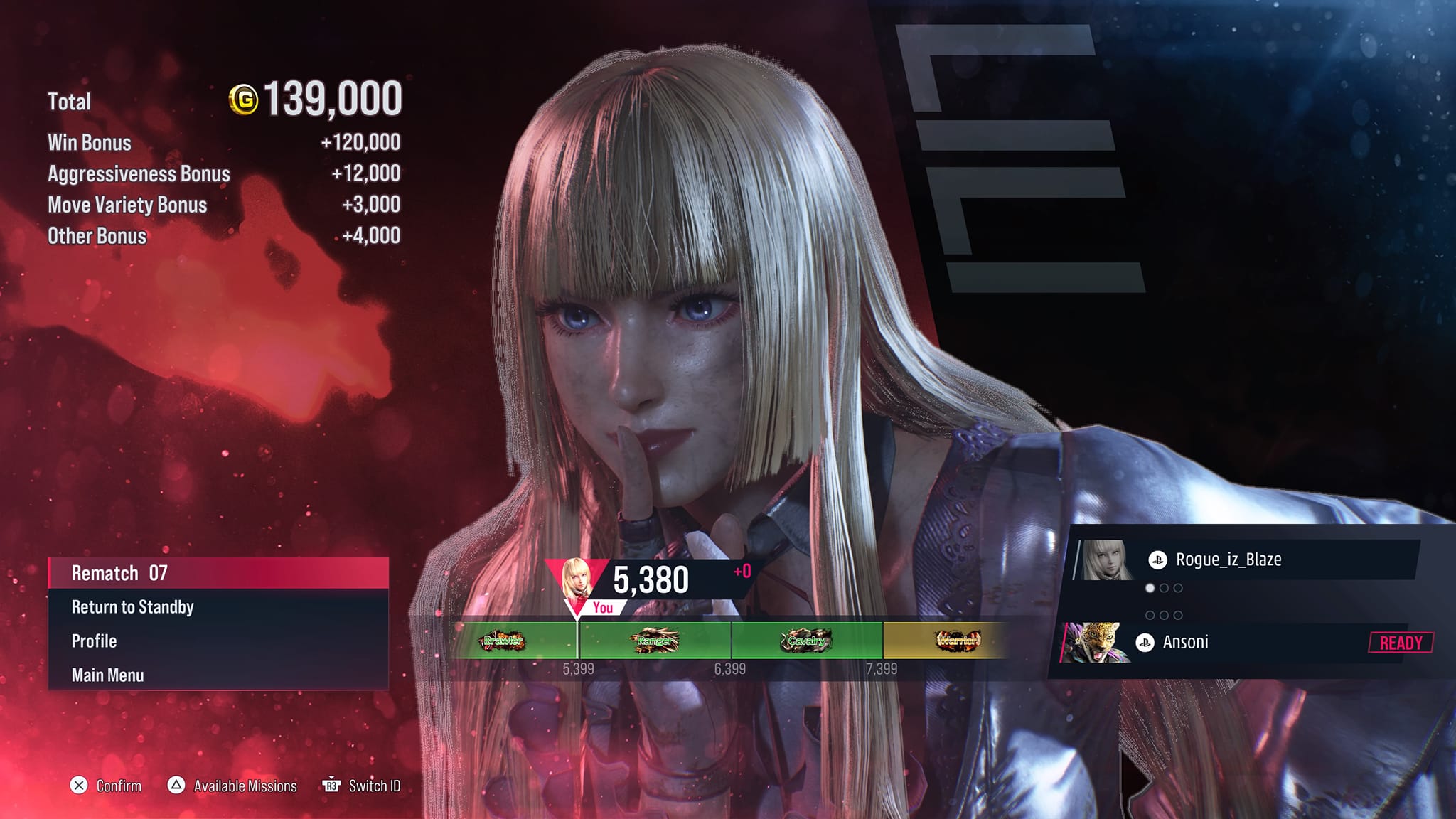 Defeated a tough Tekken player with good grab defense