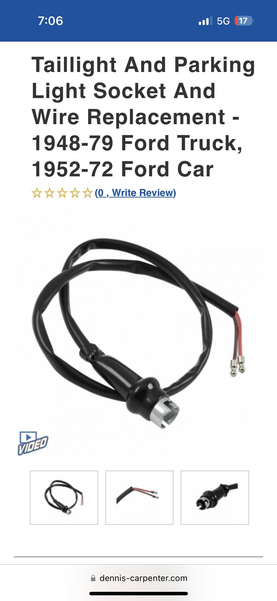 Ford Stop, Parking & Turn, Signal Lamp Socket