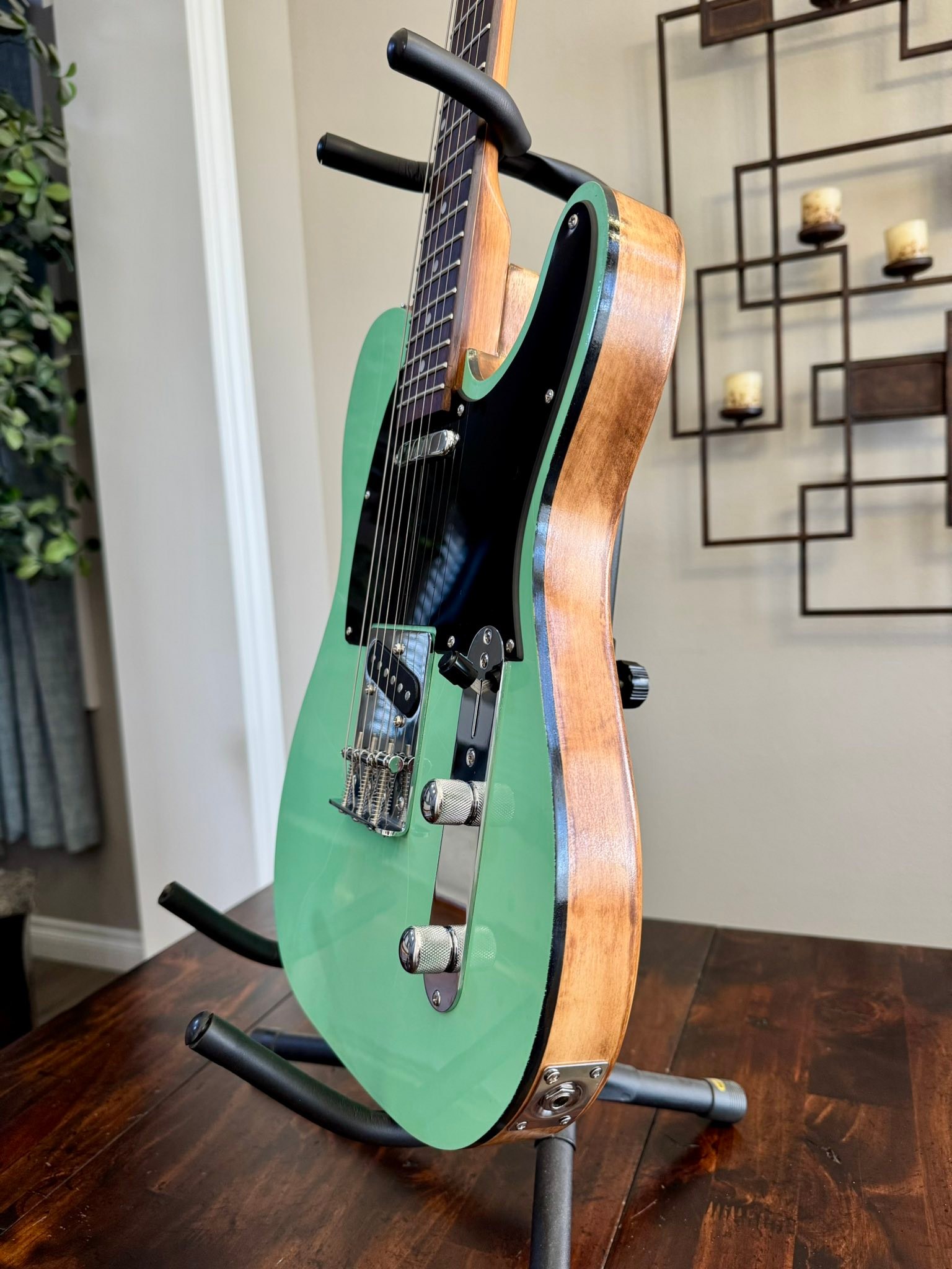 Battipenna grafica per adattarsi Fender Tele Telecaster ambra vetro - Italia