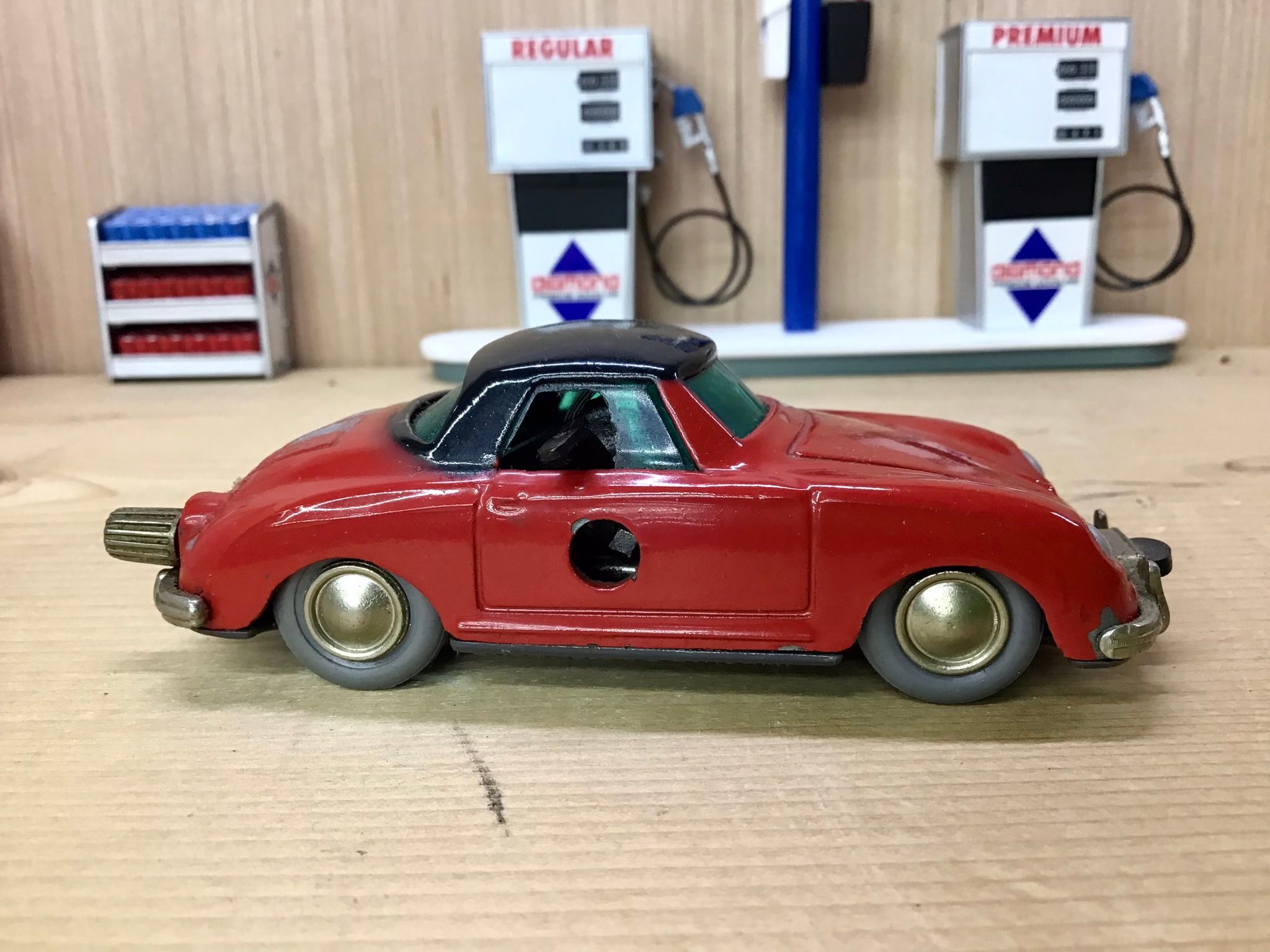 Vintage Schuco micro racer 1047 Porsche 356 toy car