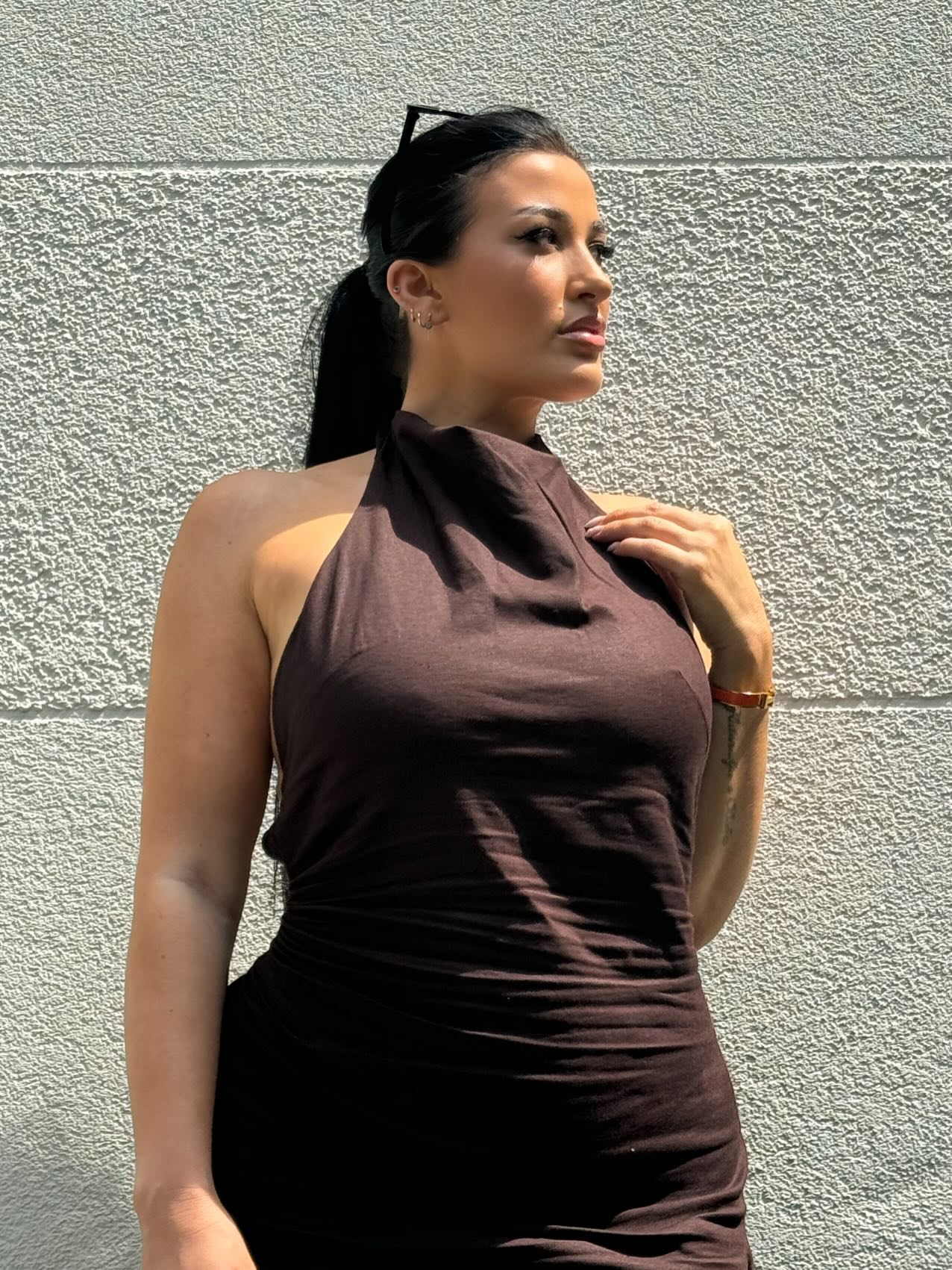 zara viral brown dress never disappoints 🤎 #foto #viral #fou #reels #mommylife @zara Black Zara Sweater Dress Tight Prom Dress Size:Us 6