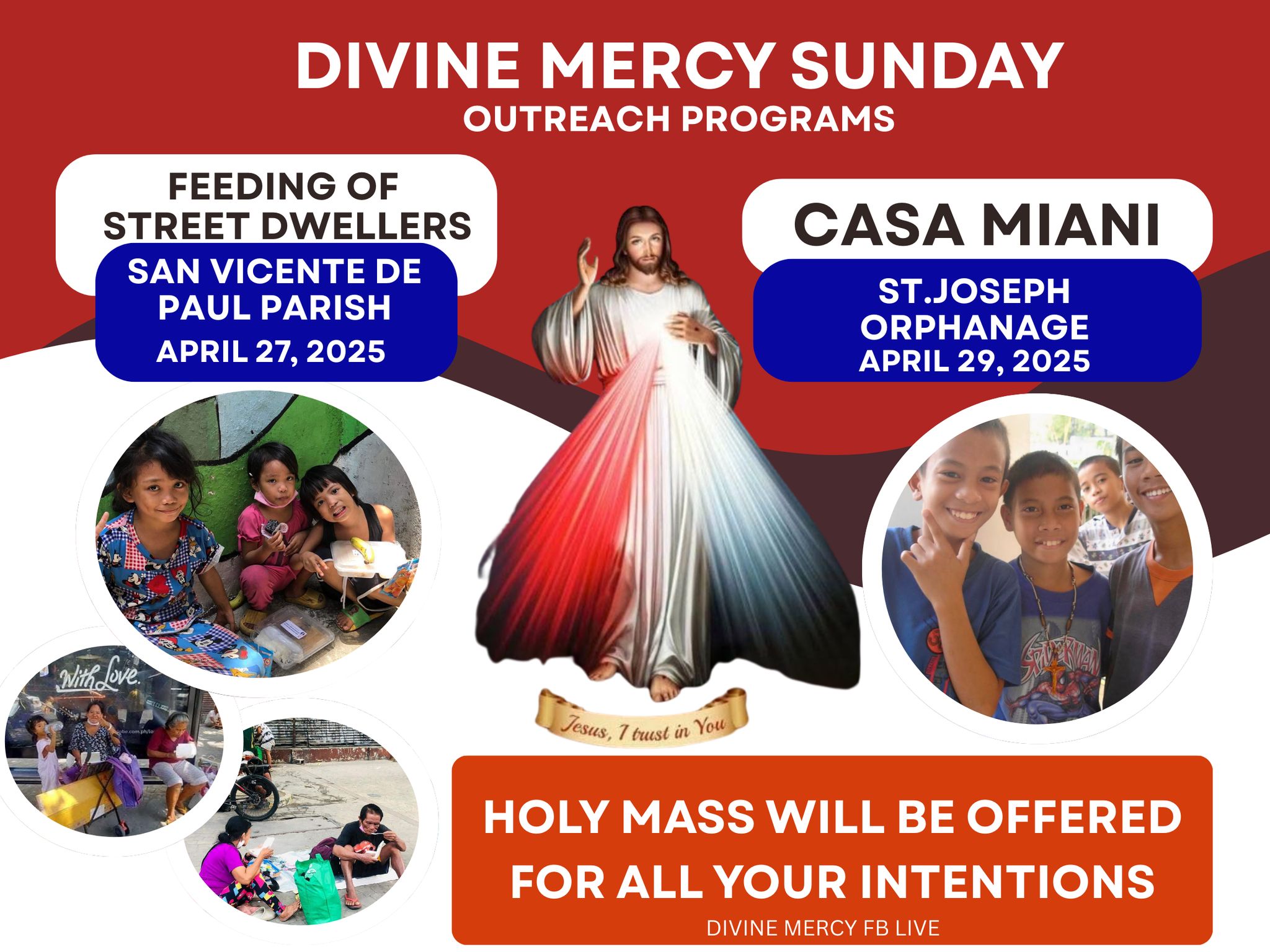 DIVINE MERCY SUNDAY OUTREACH... - Divine Mercy - FB Live | Facebook