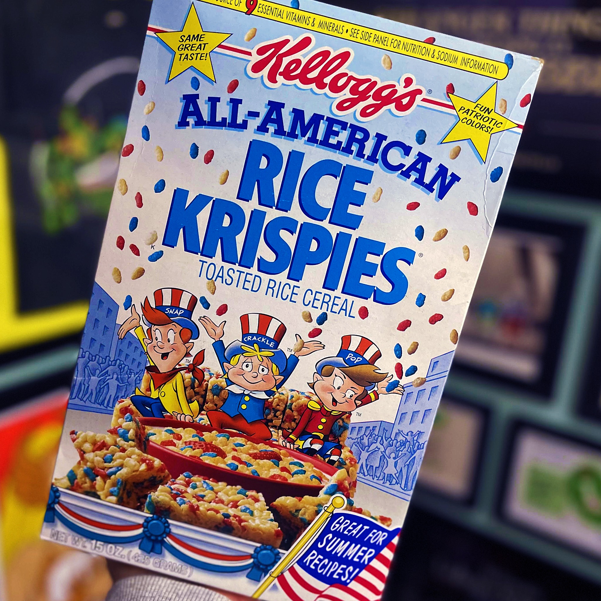 Dinosaur - Happy 4th of July from this box of All-American Rice ...