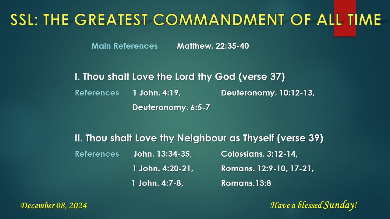 Sunday School Lesson:... - The Bible Holiness Church of God