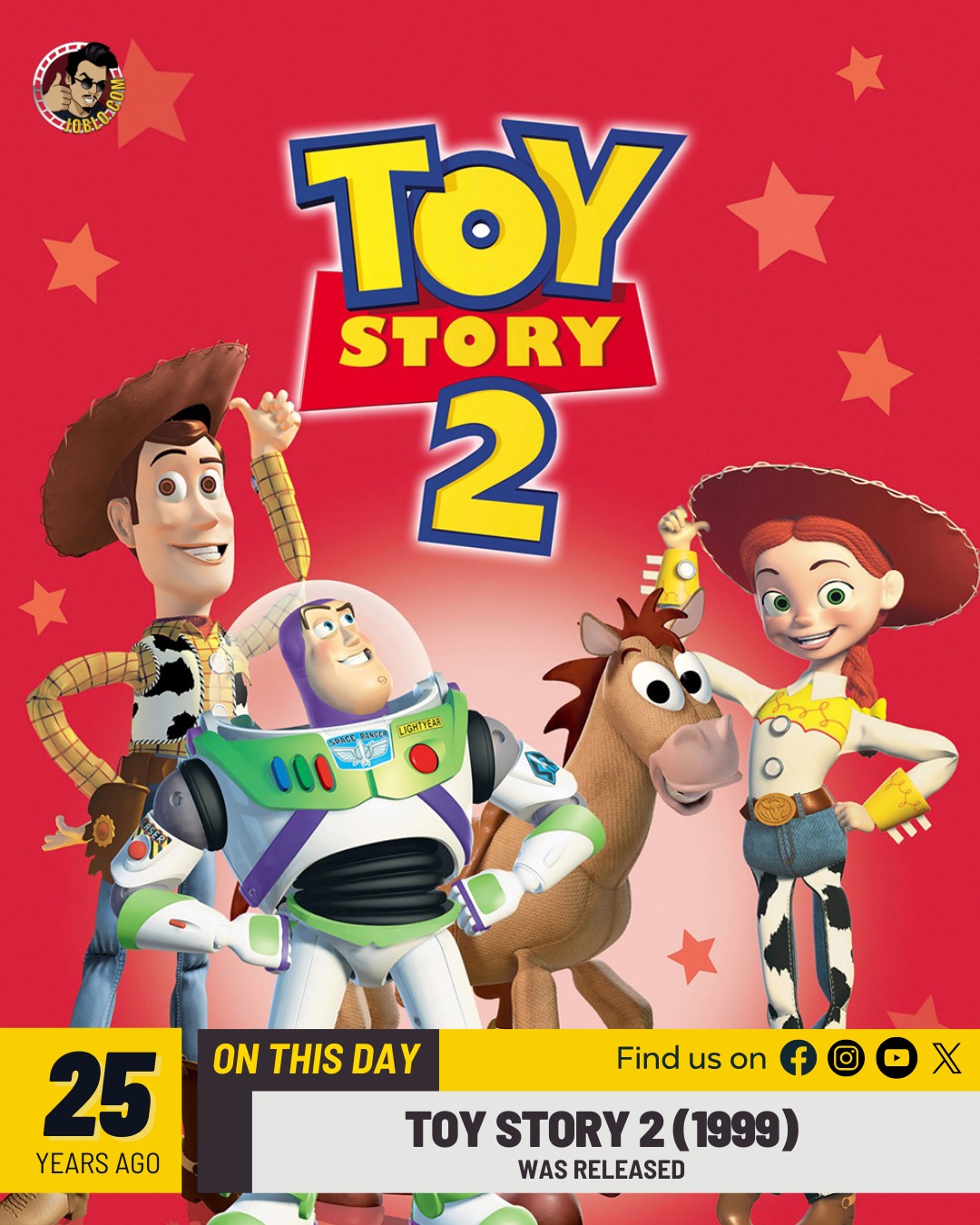 Toy Story 2 was released 26 years ago on this day in 1999!