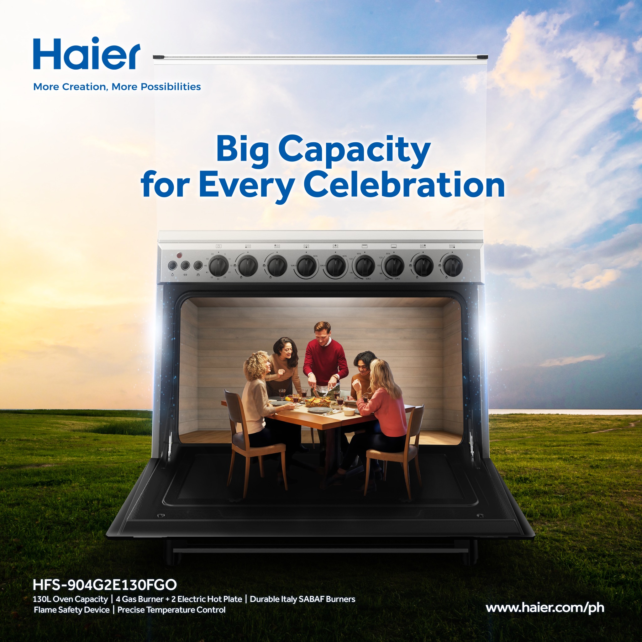 Haier - Celebrate every occasion with the Haier 90CM Cooking Range ...