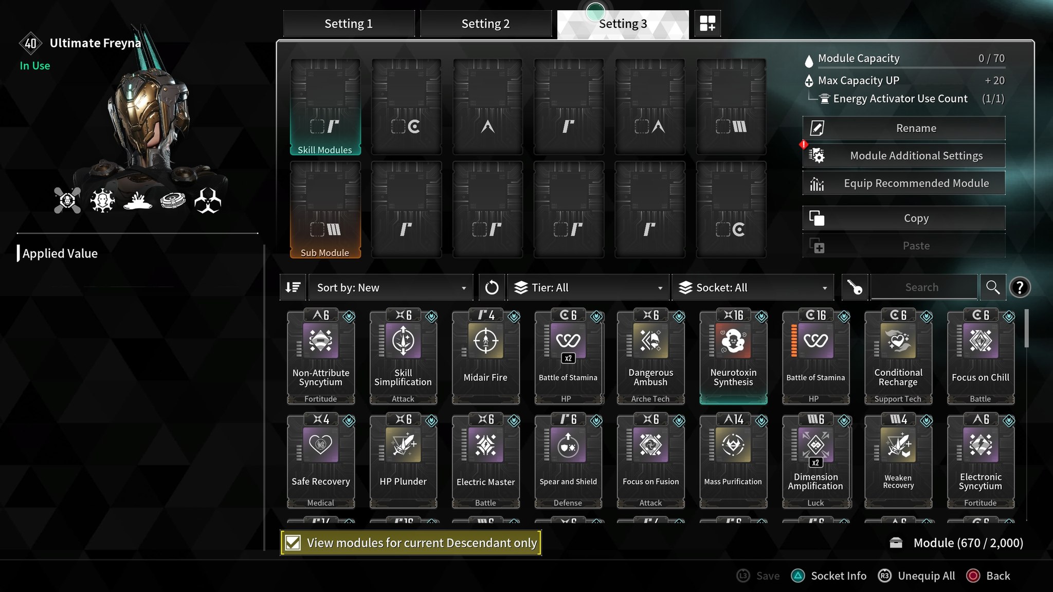 The First Descendant United | Question, if I assign a new module socket ...
