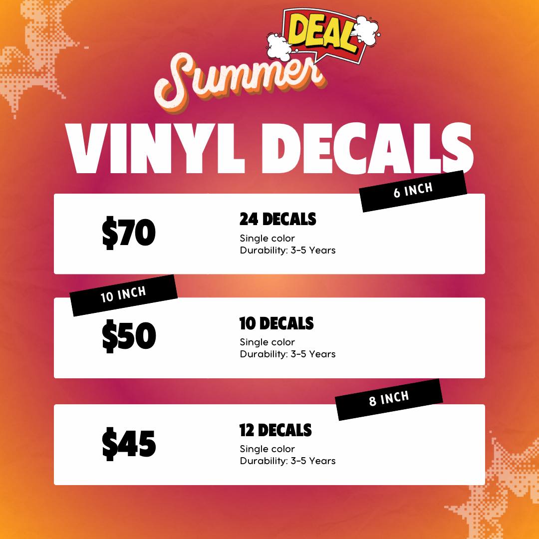 Top - Summer Vinyl Decal Deals! Get ready to transform your space with ...
