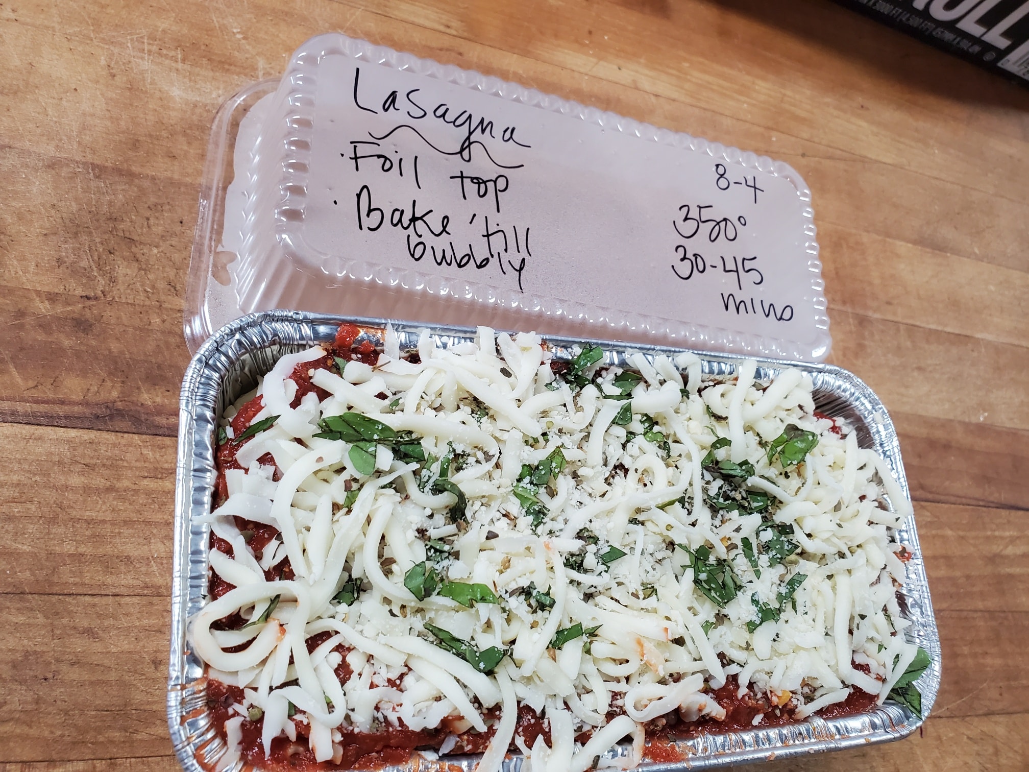 The Well - New to our Take-n-Bake section! Mini Lasagna...