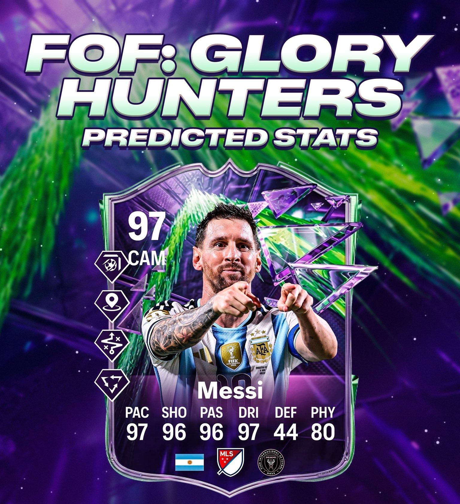 🚨Messi 🐐 is coming as FOF Glory Hunters 🔥🇦🇷 The GOAT 💙🐐