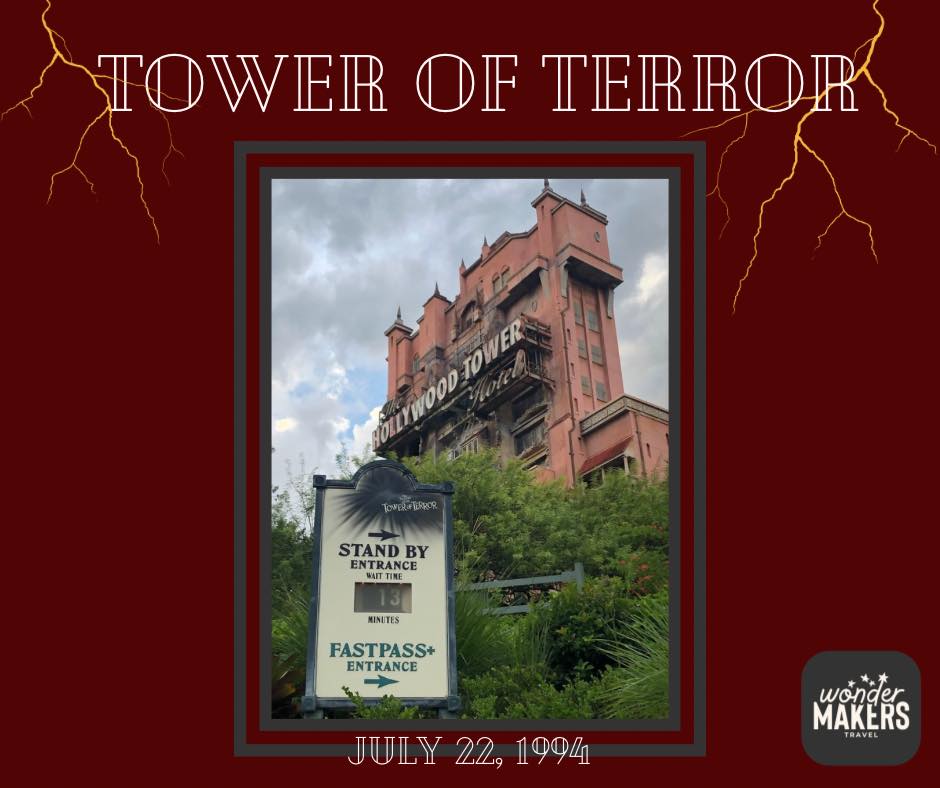 On this day in 1994 Tower of Terror opened in Disneys Hollywood