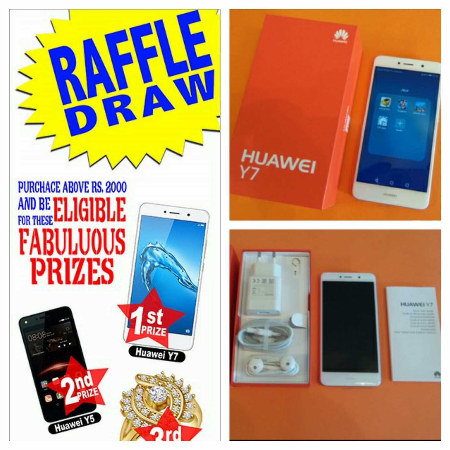 Arabian Collection special RAFFLE DRAW 1st price ( HUAWEI Y7 ) HELD ON ...