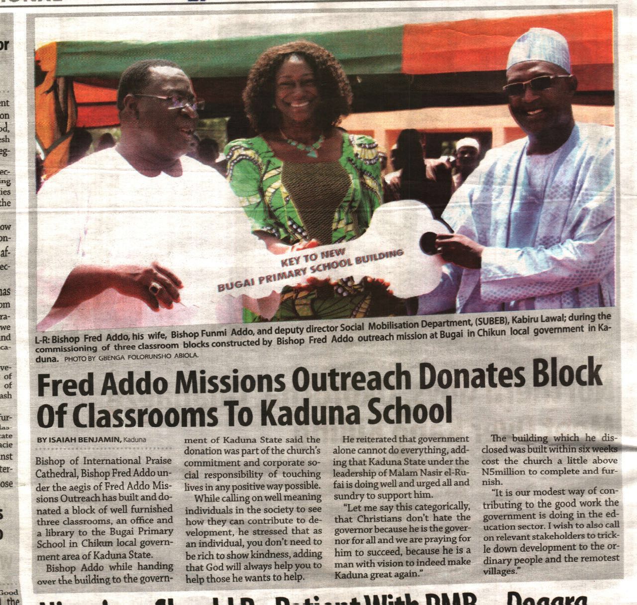 Fred Addo Missions Outreach | Kaduna