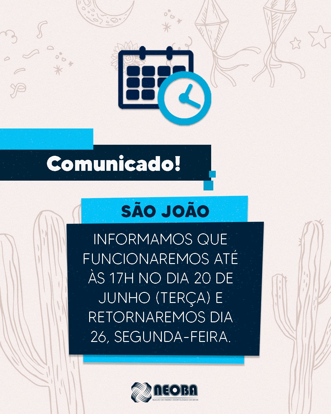 Chegou a... - NEOBA - Núcleo de Ensino Odontológico da Bahia | Facebook