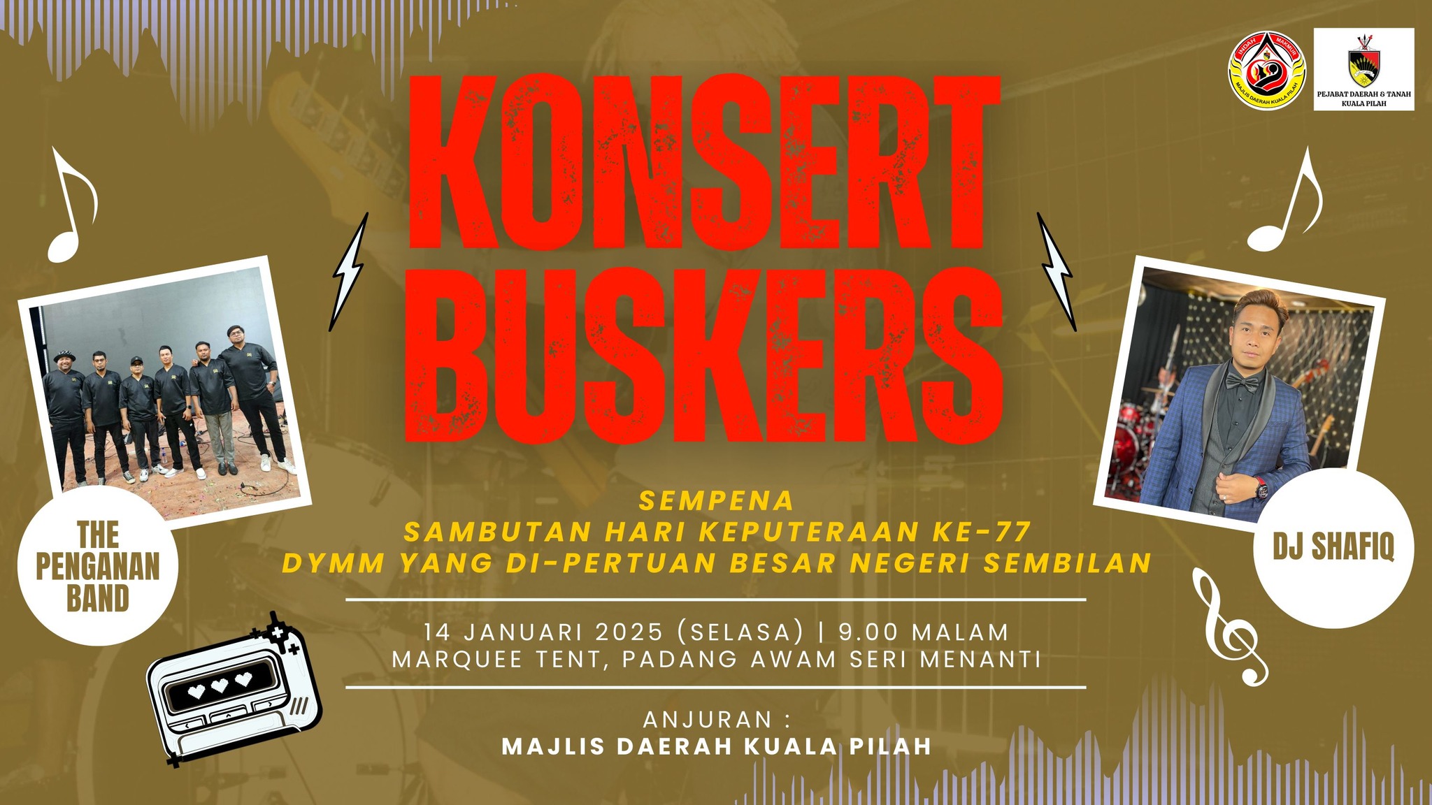 Majlis Daerah Kuala Pilah - Saksikan Konsert Buskers iaitu The Penganan ...