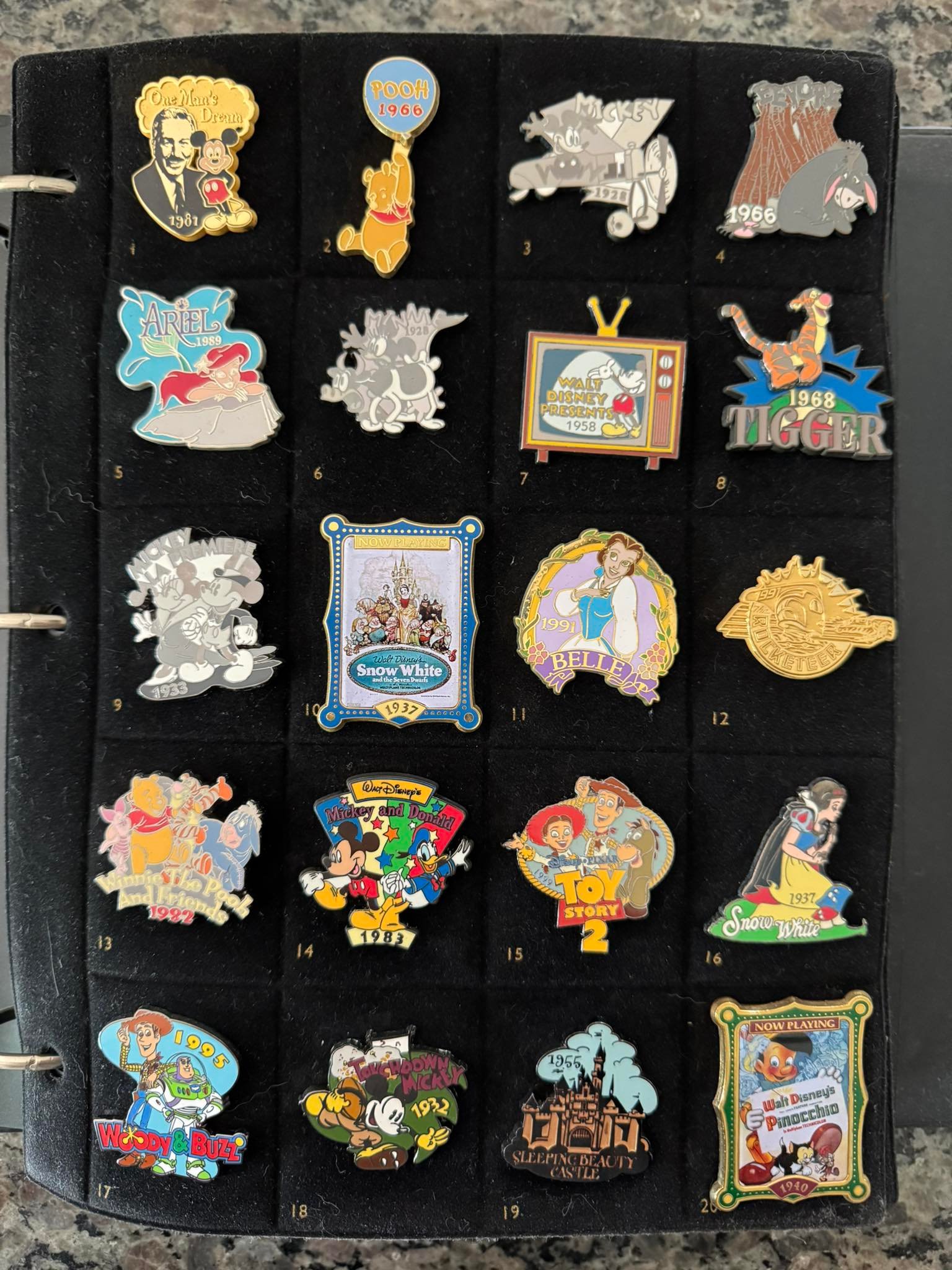 9個 Disney 100Year of Dreams Pins ピンバッジ Walt Disney's 100 Years of Dreams Pin Set for Sale