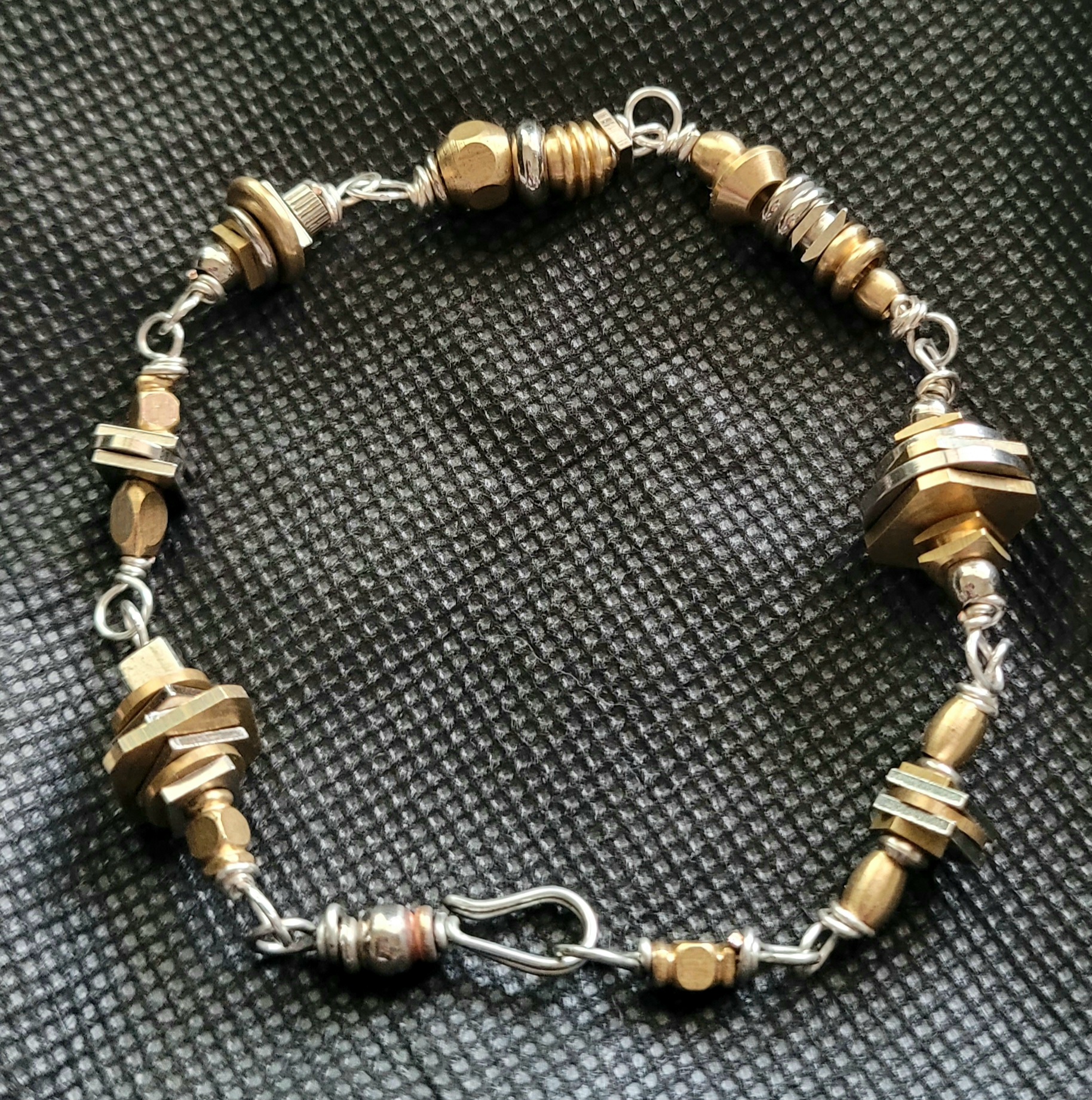 Steampunk metal component bracelet tutorial