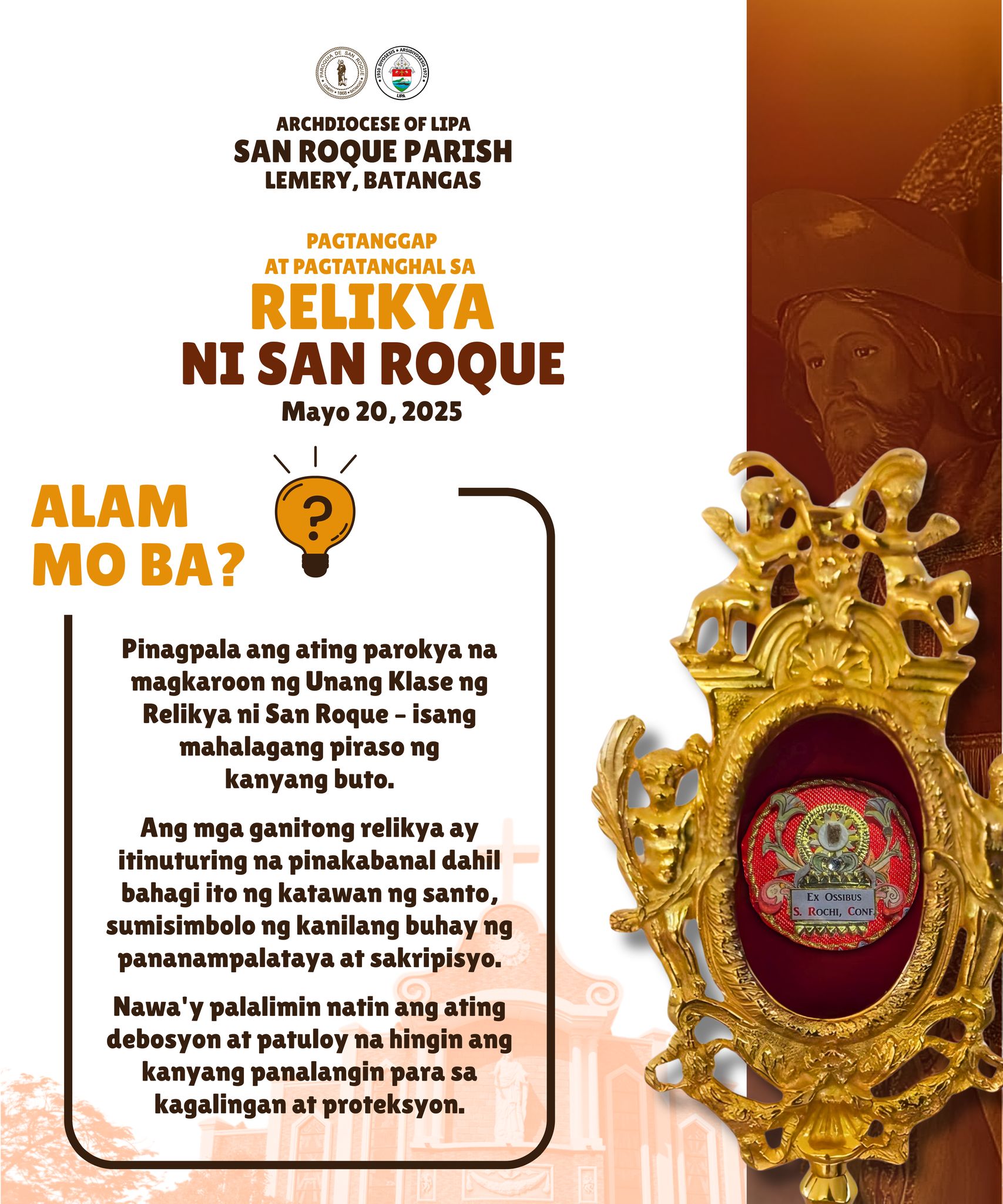 San - ALAM MO BA? Ang ating parokya ay pinagpala na magkaroon ng Unang ...