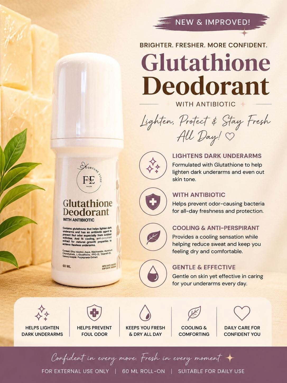 glutathione niacinamide deodorant Fortune fighting deodorant is ideal 1415456-99-3 - Cagrilintide - MAR26_SNP_2for12 Size:2g - $57.03