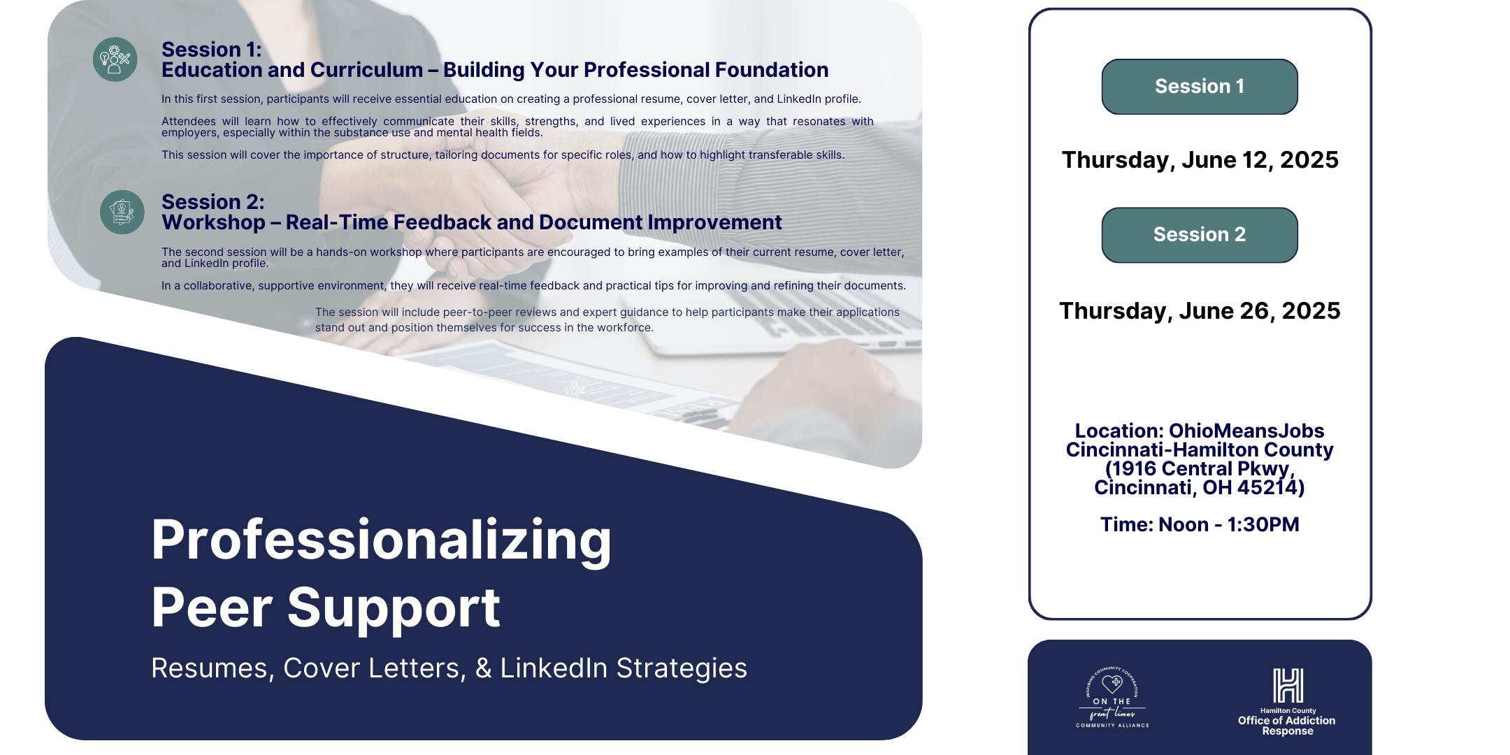 Professionalizing Peer Support: Resume & LinkedIn Strategies Workshop
