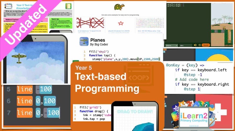ILearn2 - *Updated* Year 5 Text-based Programming Activity Pack. We ...
