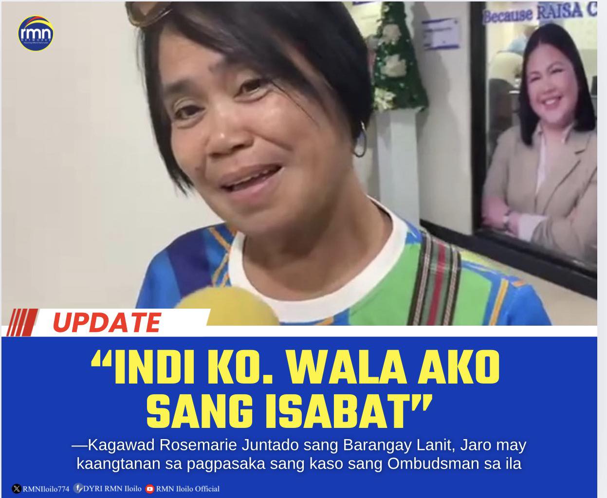 DYRI RMN Iloilo - “𝗜𝗡𝗗𝗜 𝗞𝗢. 𝗪𝗔𝗟𝗔 𝗔𝗞𝗢 𝗦𝗔𝗡𝗚 𝗜𝗦𝗔𝗕𝗔𝗧” Ini ang... | Facebook
