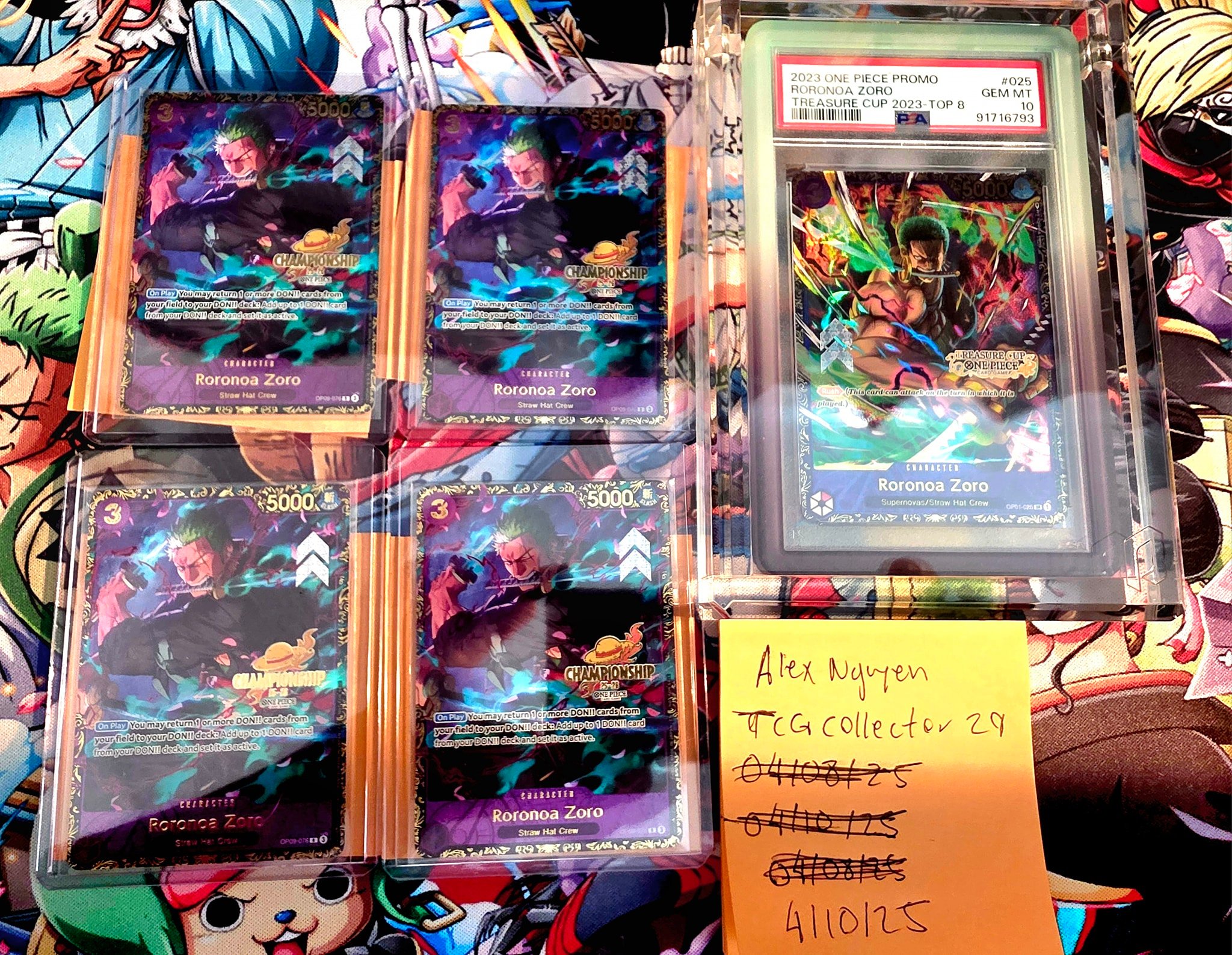 One Piece TCG Zoro PSA 10 for sale