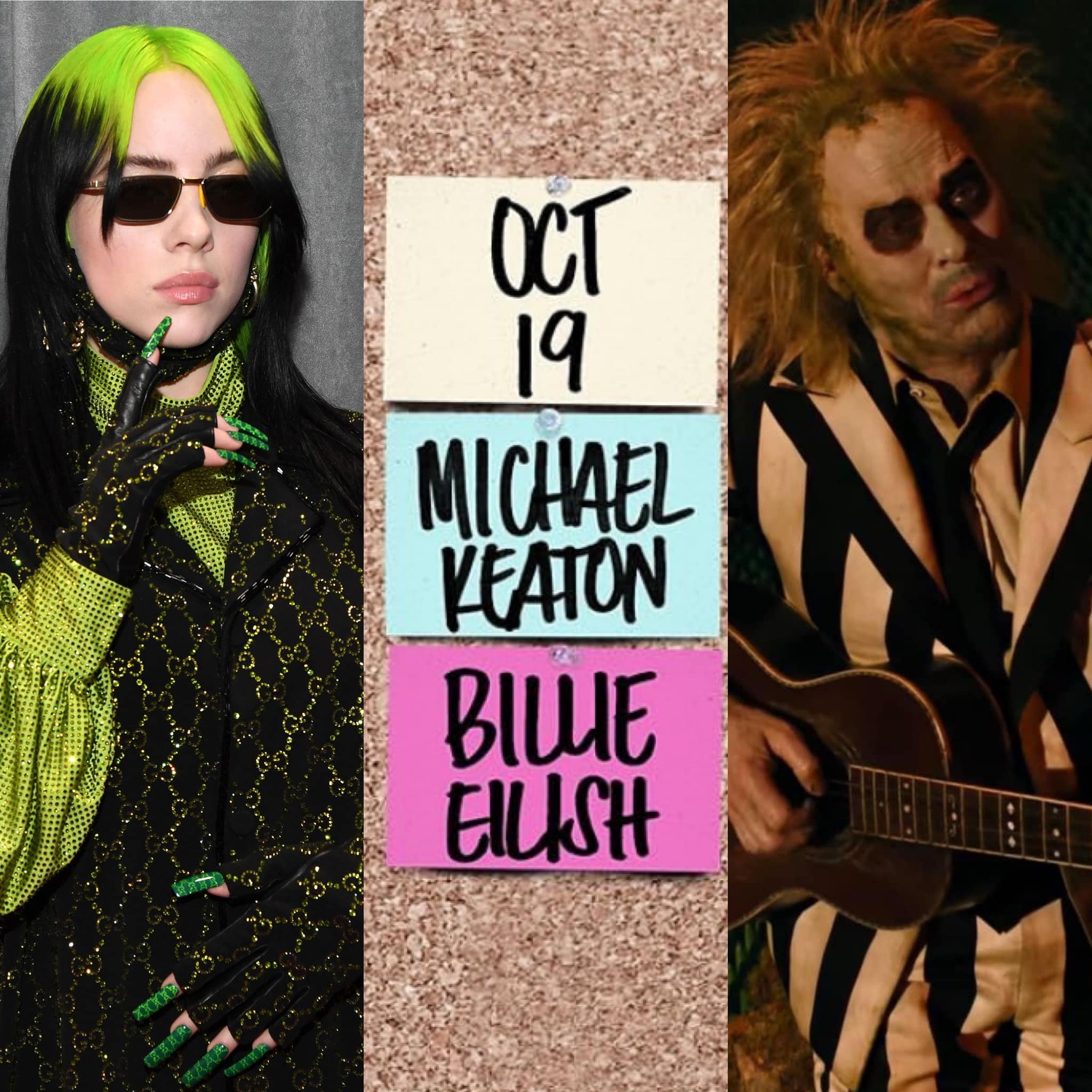 Creatures - Michael Keaton hosting SNL Oct 19 with Billie Ellish | Facebook