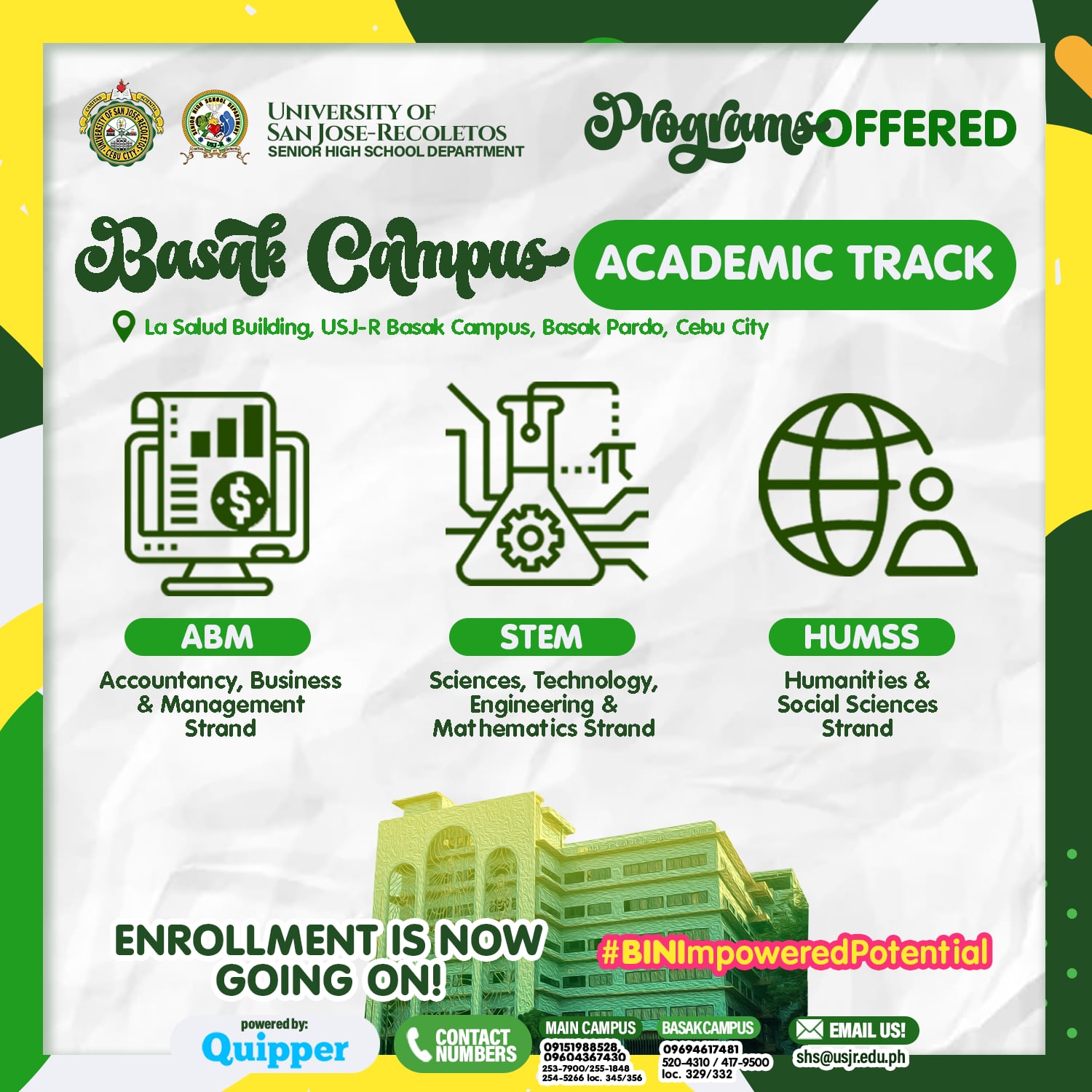 USJ-R - Experience SHS EDUCATION that is made to #REACH4You. Enroll now ...