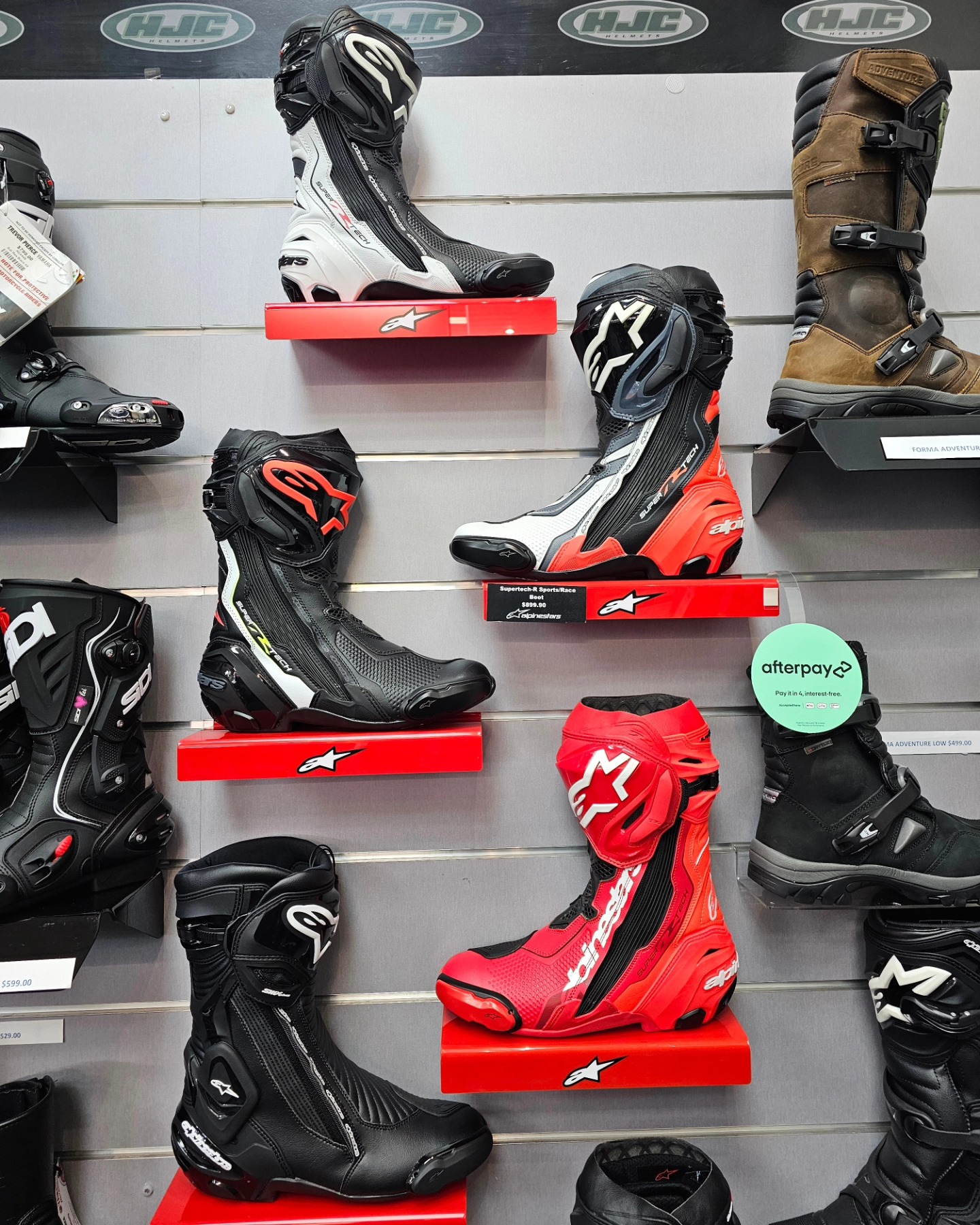 Alpinestars Supertech R black grey riding boot