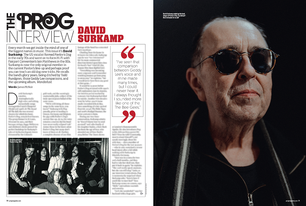 Prog - Pavlov's Dog frontman David Surkamp looks back over the