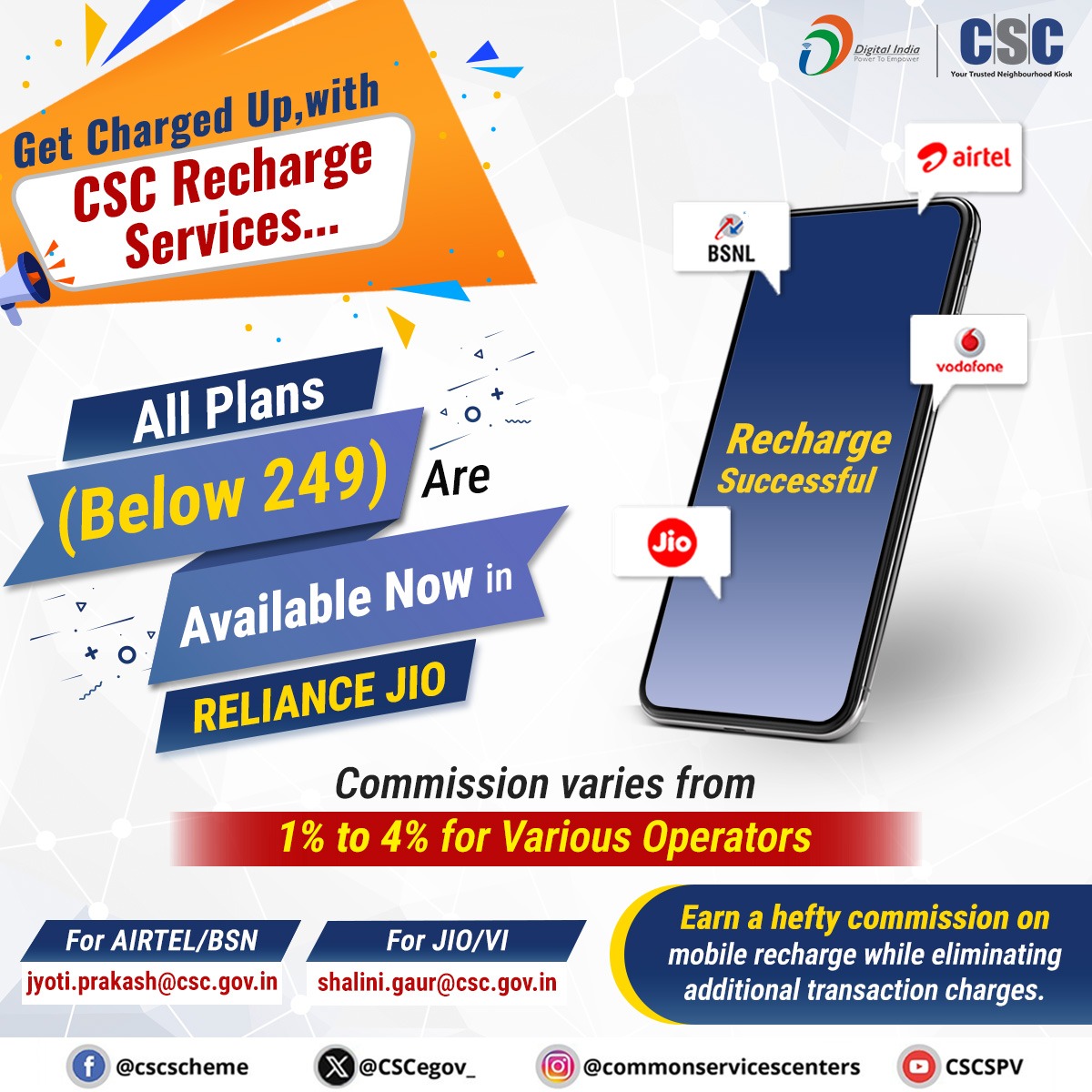 Get Charged Up, With #CSC... - Common Services Centers