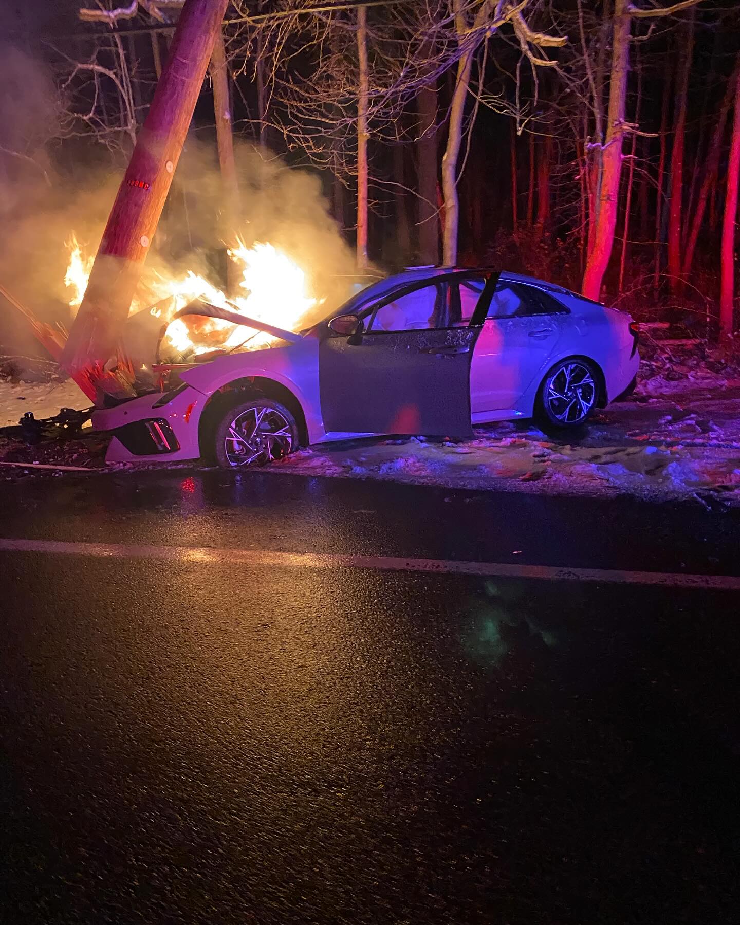 MVA With Active Fire On... - Whiting Fire Company Sta. 33