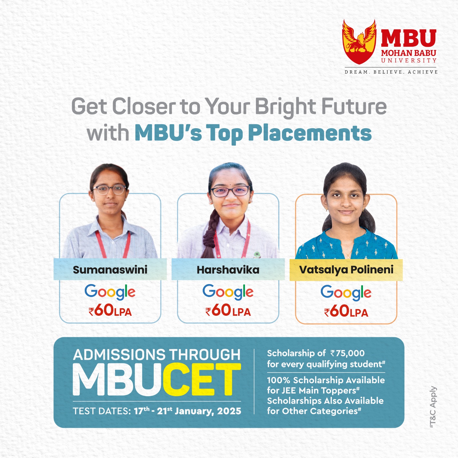 At MBU, your future is our... - Mohan Babu University