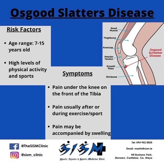 The SISM Clinic - OSGOOD-SHLATTERS DISEASE (OSD) OSD is a... | Facebook