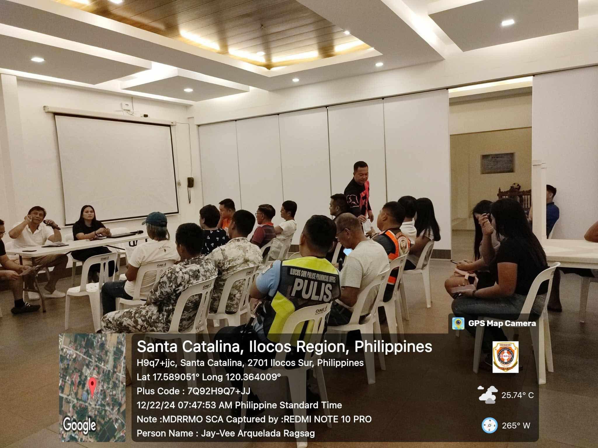 22 December 2024... - MDRRMO, Sta. Catalina, Ilocos Sur | Facebook