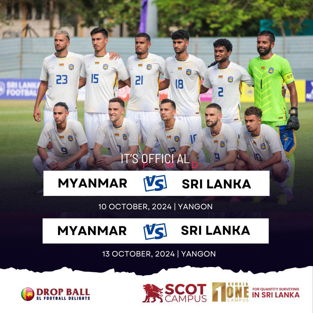 Drop - 🌍 FIFA International Friendlies 🌍 🇲🇲 Myanmar vs Sri Lanka 🇱🇰 📅 ...