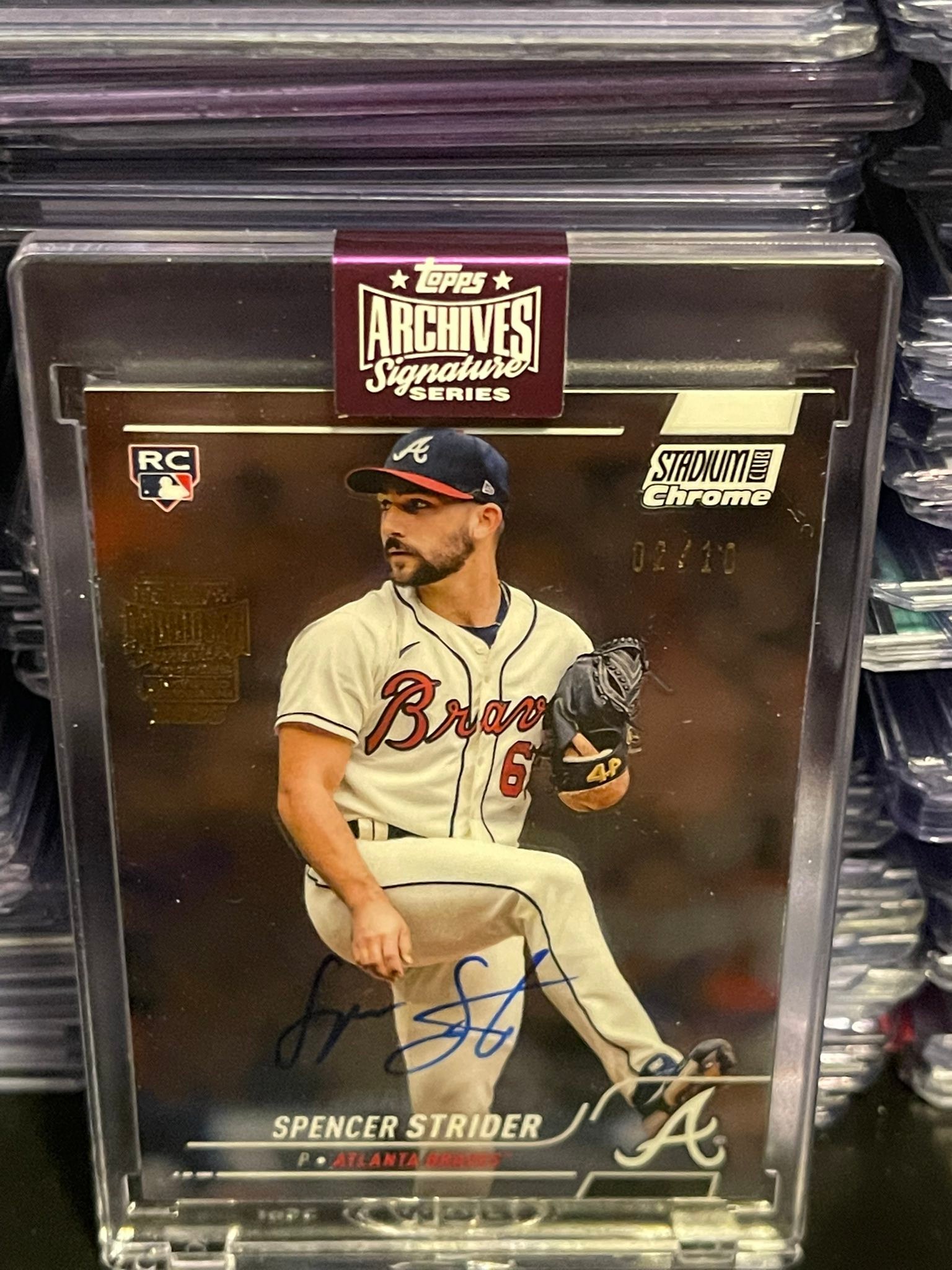 Spencer Strider RC on card auto for sale