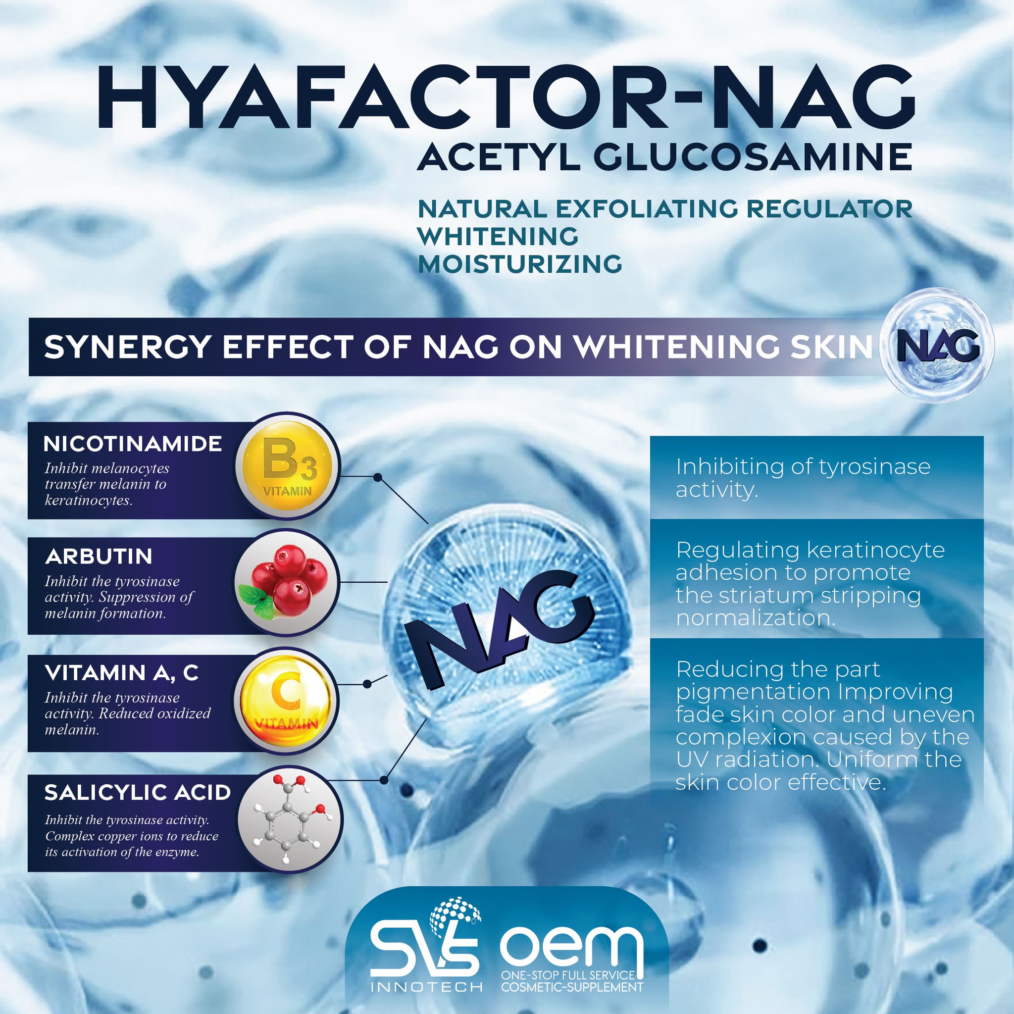 Sérum Visage NAG + Vitamine B3 + Acide Hyaluronique Pure Health Botanicals - 30 Ml