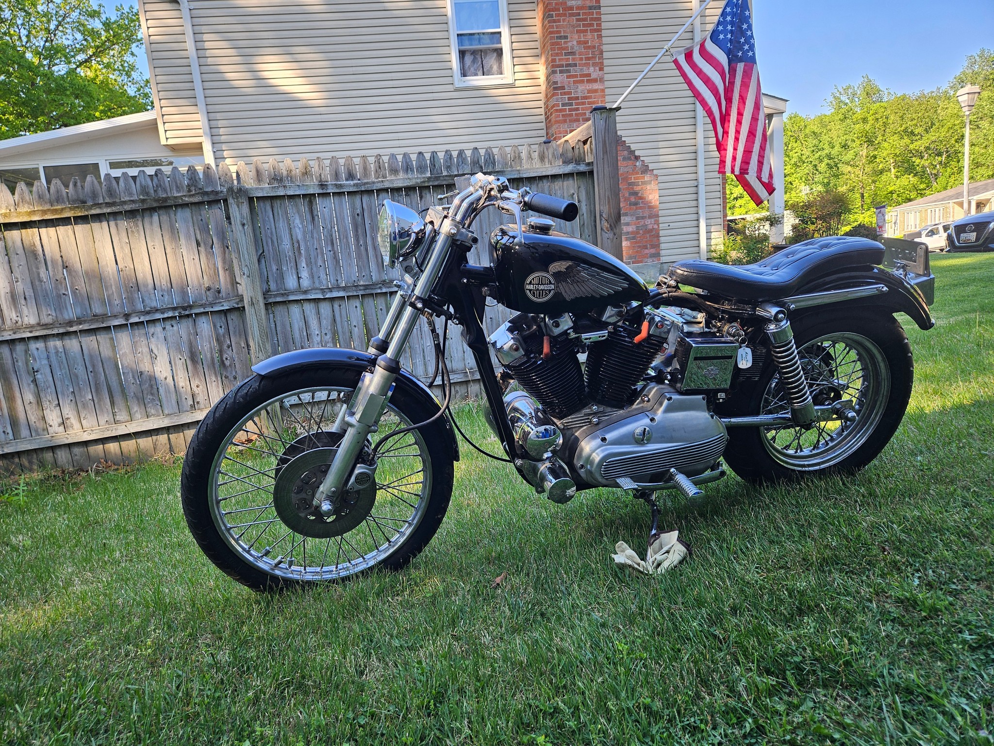 70 xlch. Front end off a early 80s sportster