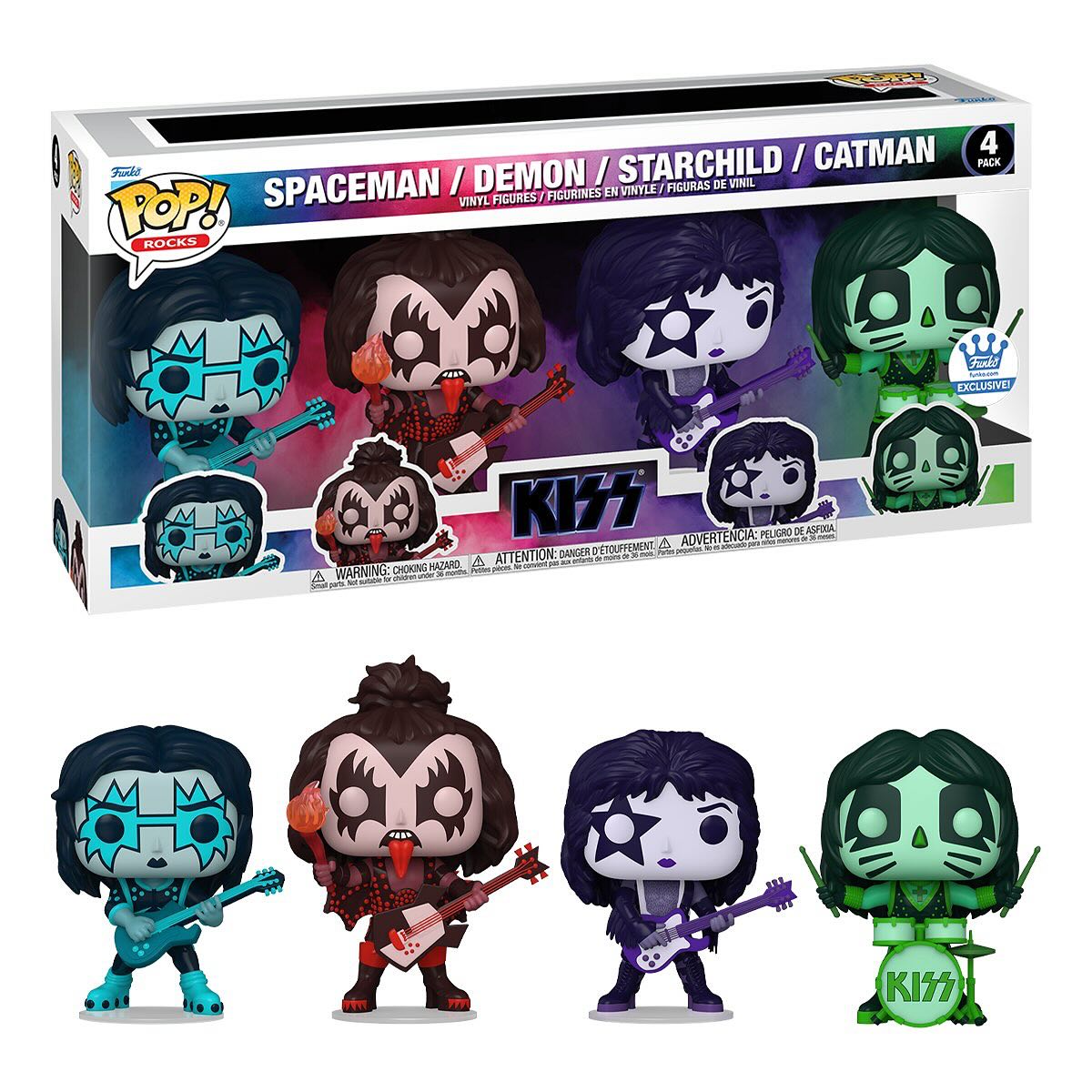 First look! Funko Shop exclusive Disco KISS POP! 4 Pack! Thanks