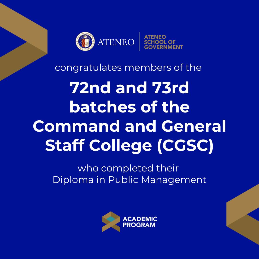 NEW WAVE OF LEADERS LEADING... - Ateneo School of Government | Facebook